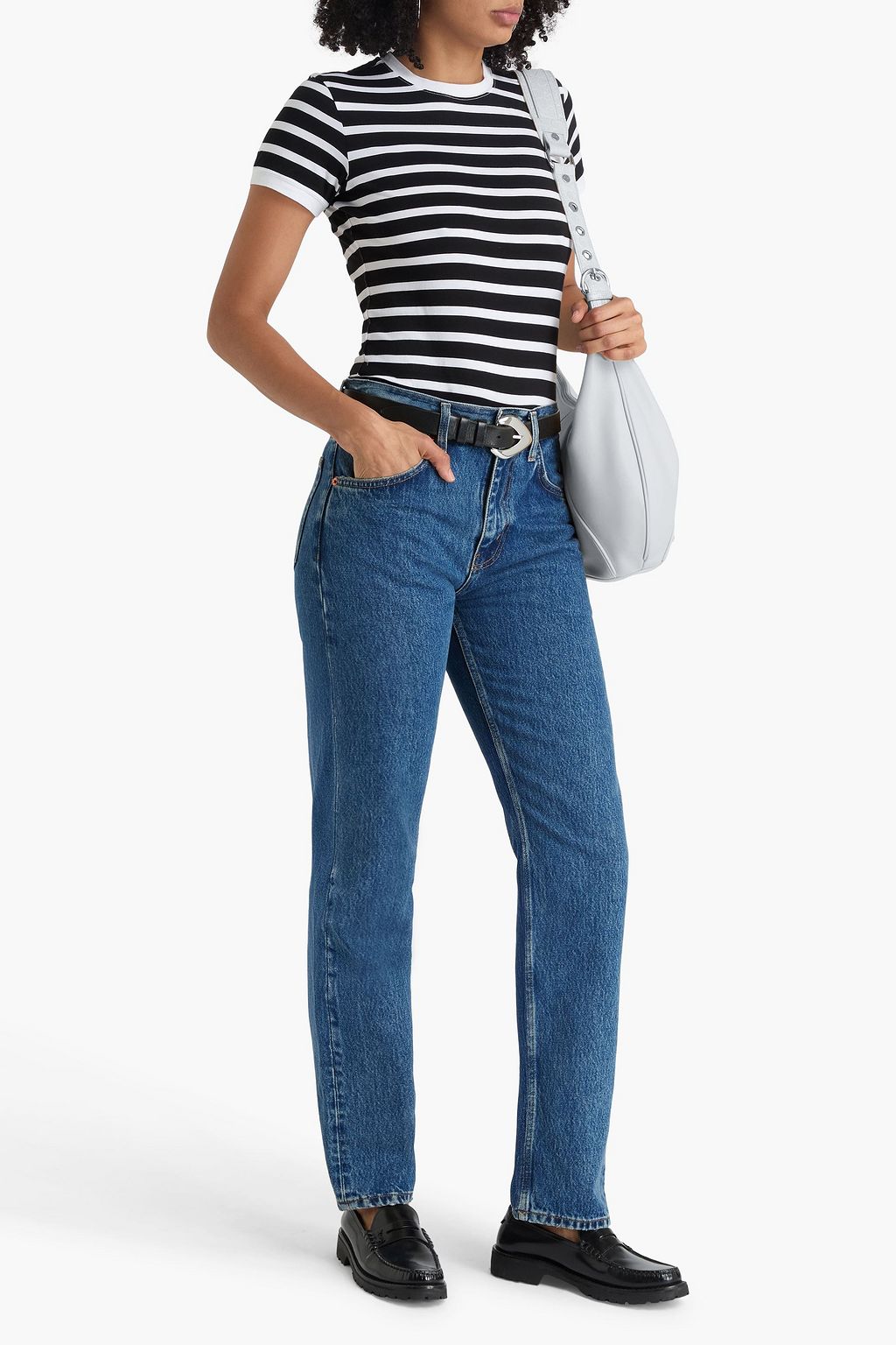 RE/DONE Mel hoch sitzende Jeans mit geradem Bein