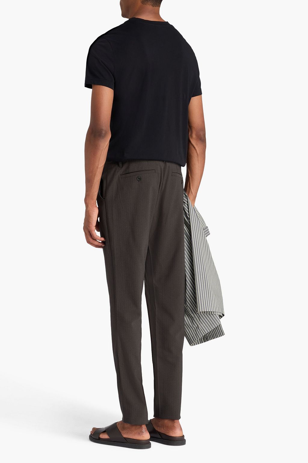 PAIGE Stafford slim-fit herringbone jacquard pants