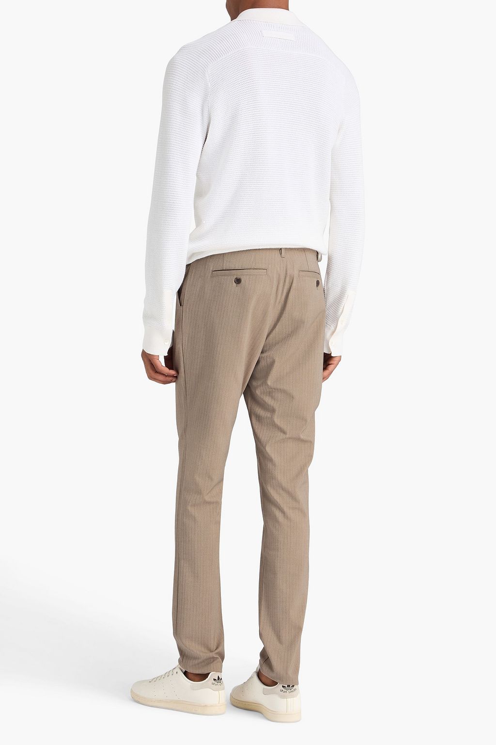 PAIGE Stafford slim-fit herringbone jacquard pants