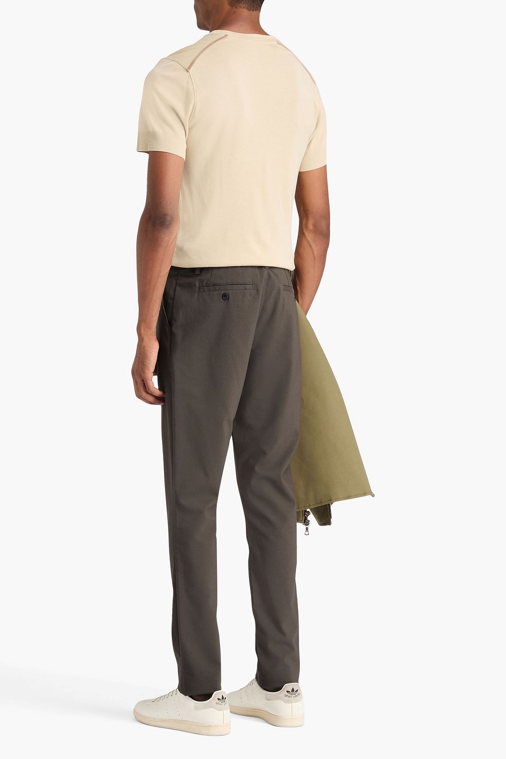 PAIGE Stafford slim-fit herringbone jacquard pants