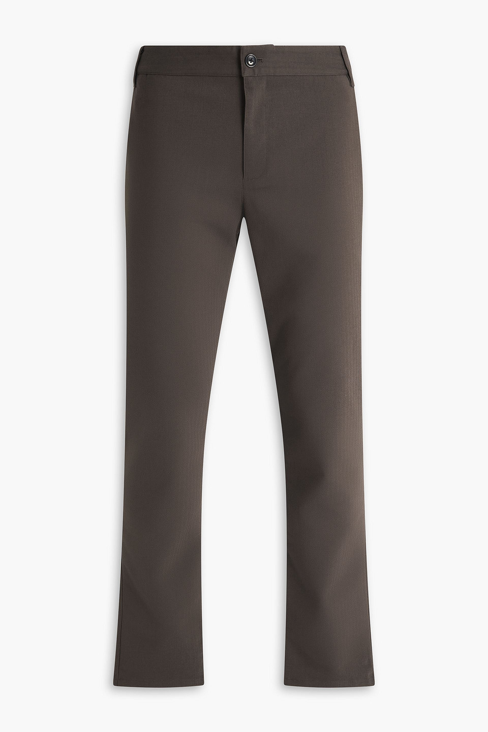 Paige Stafford Slim-fit Herringbone Jacquard Trousers In Brown
