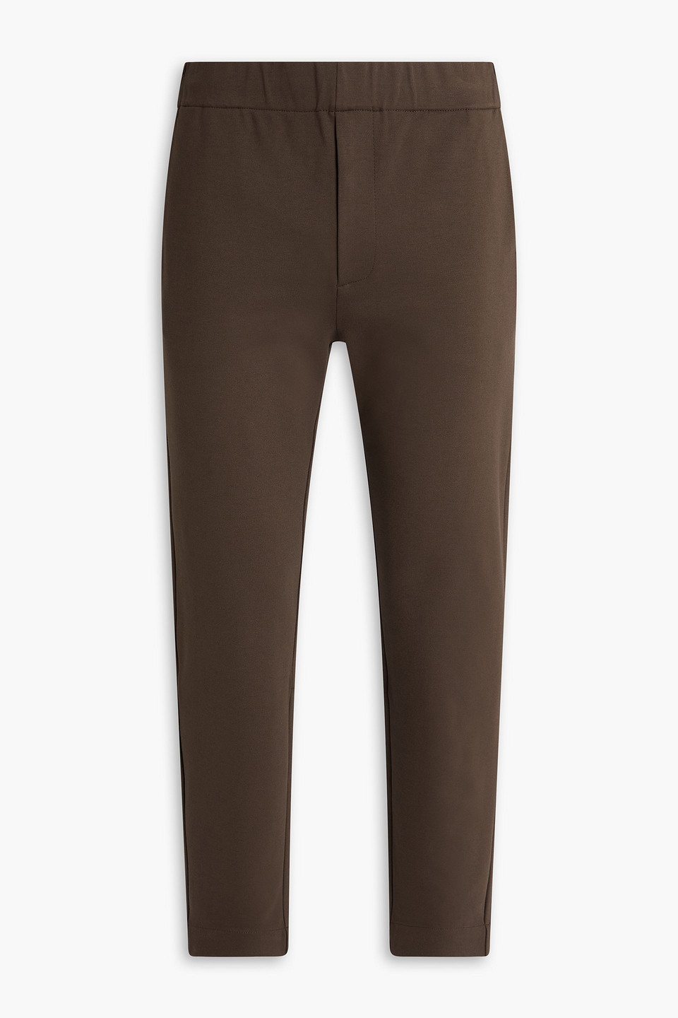 Paige Tuller Tapered Jersey Sweatpants In Brown