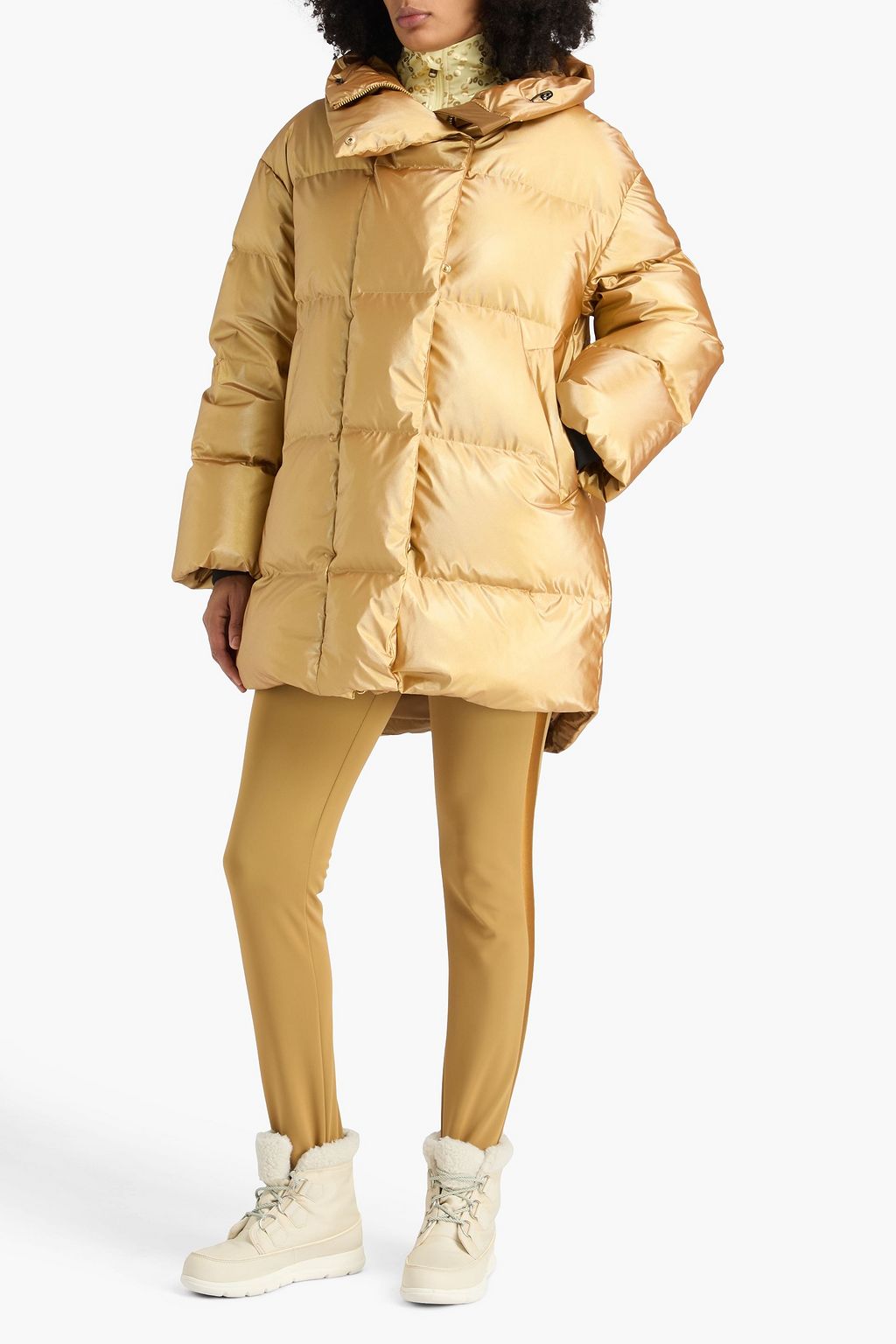 GOLDBERGH ダウンコート メタリック キルティング