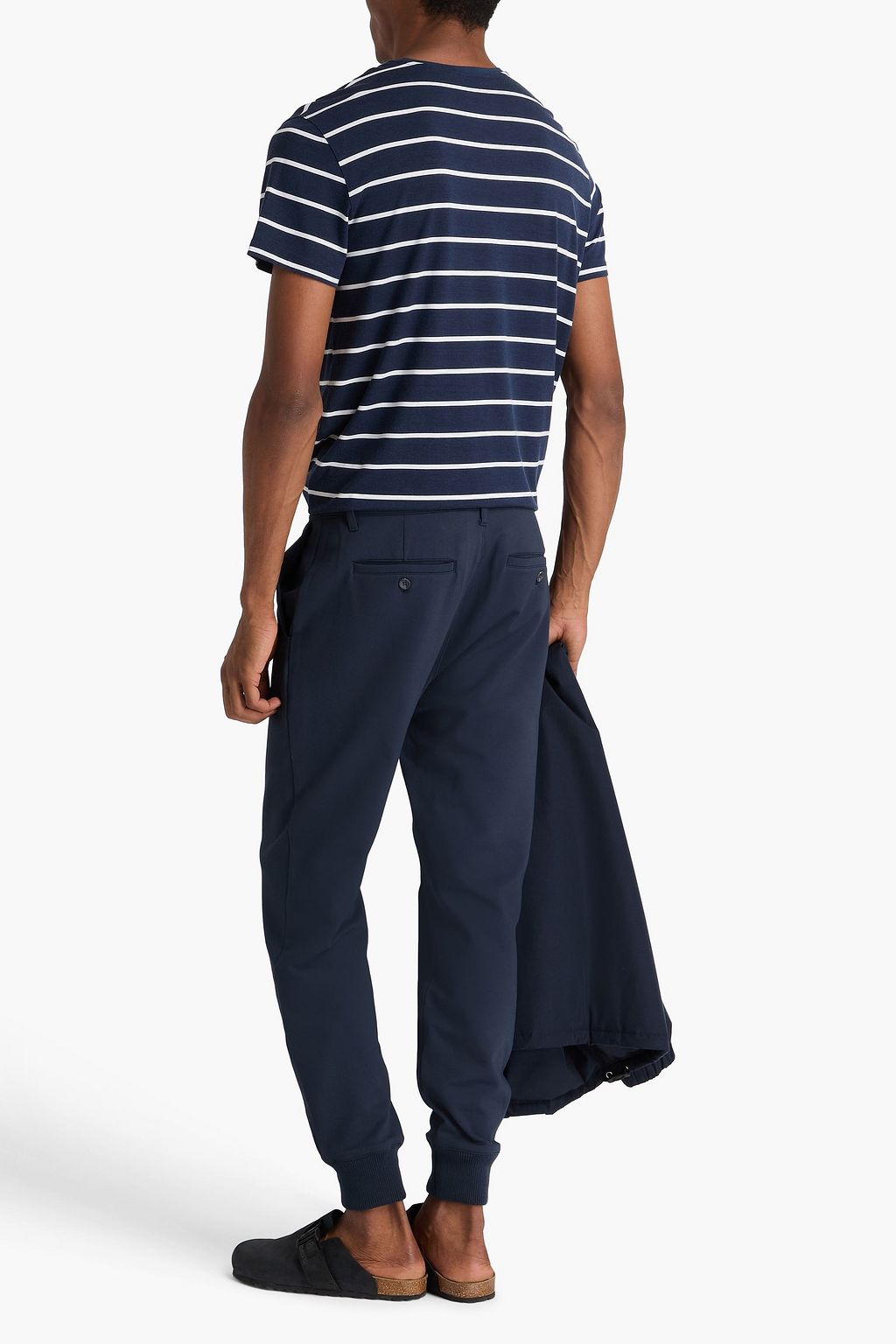 PAIGE Elmwood cropped stretch-jersey track pants