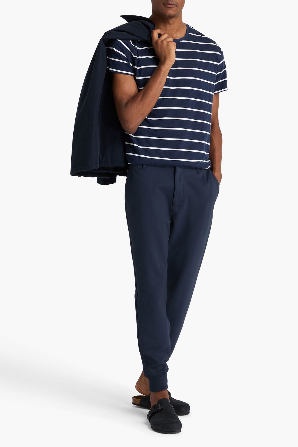 PAIGE Elmwood cropped stretch-jersey track pants