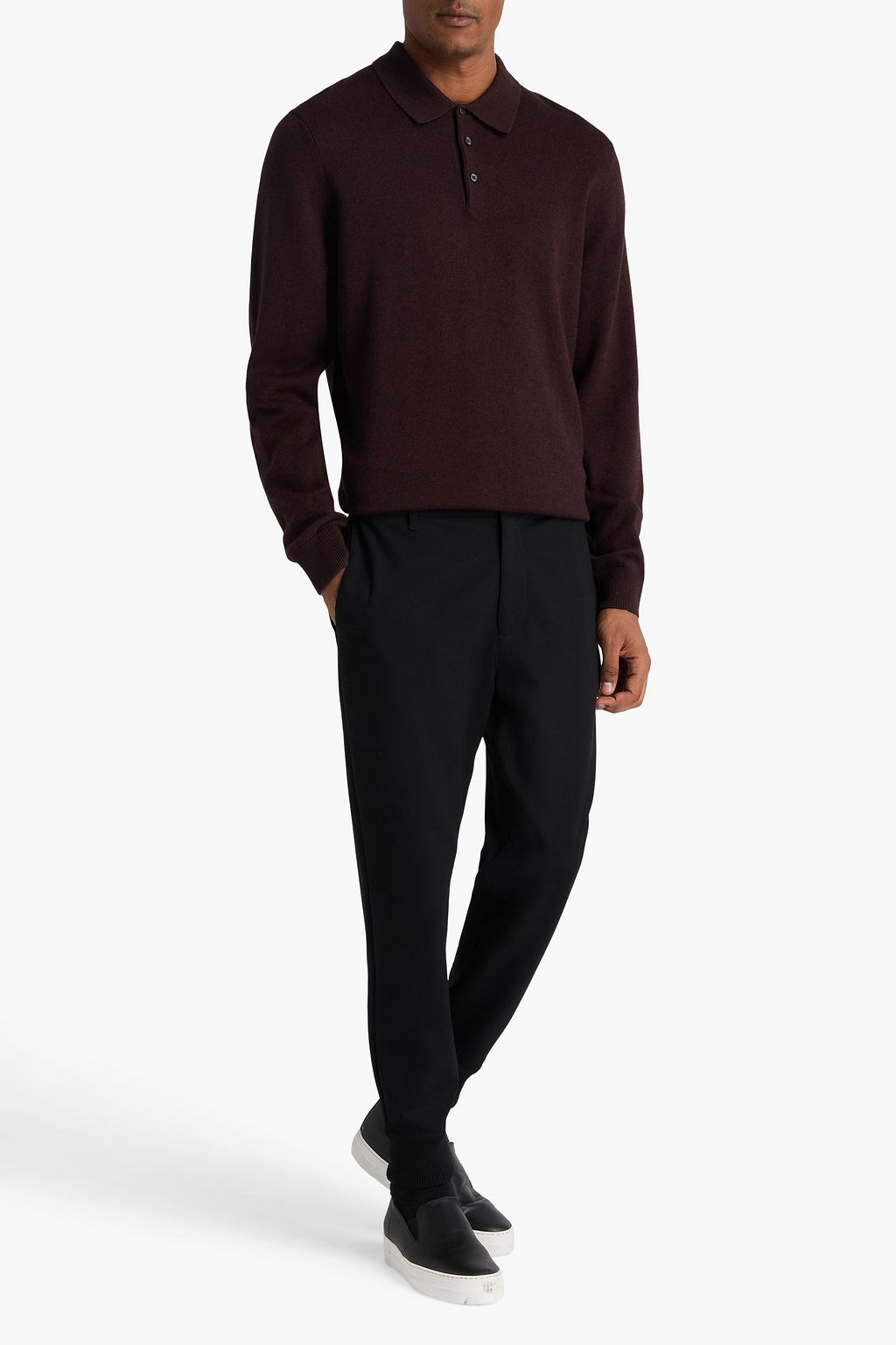 PAIGE Elmwood cropped stretch-jersey track pants