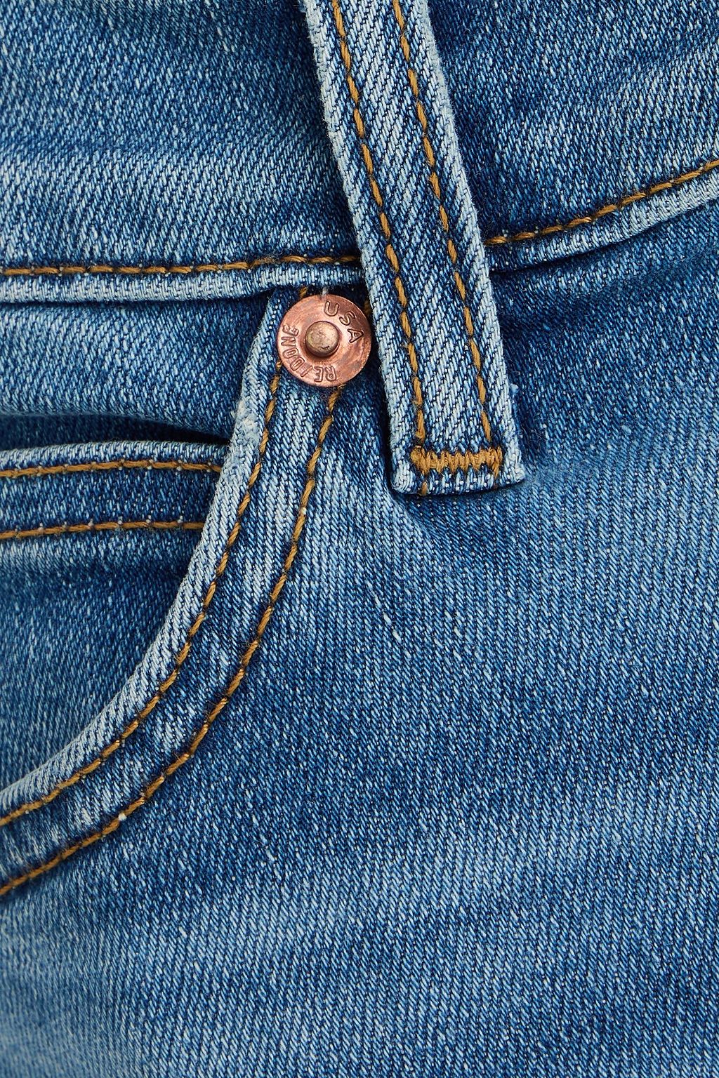 RE/DONE 70s cropped high-rise bootcut jeans