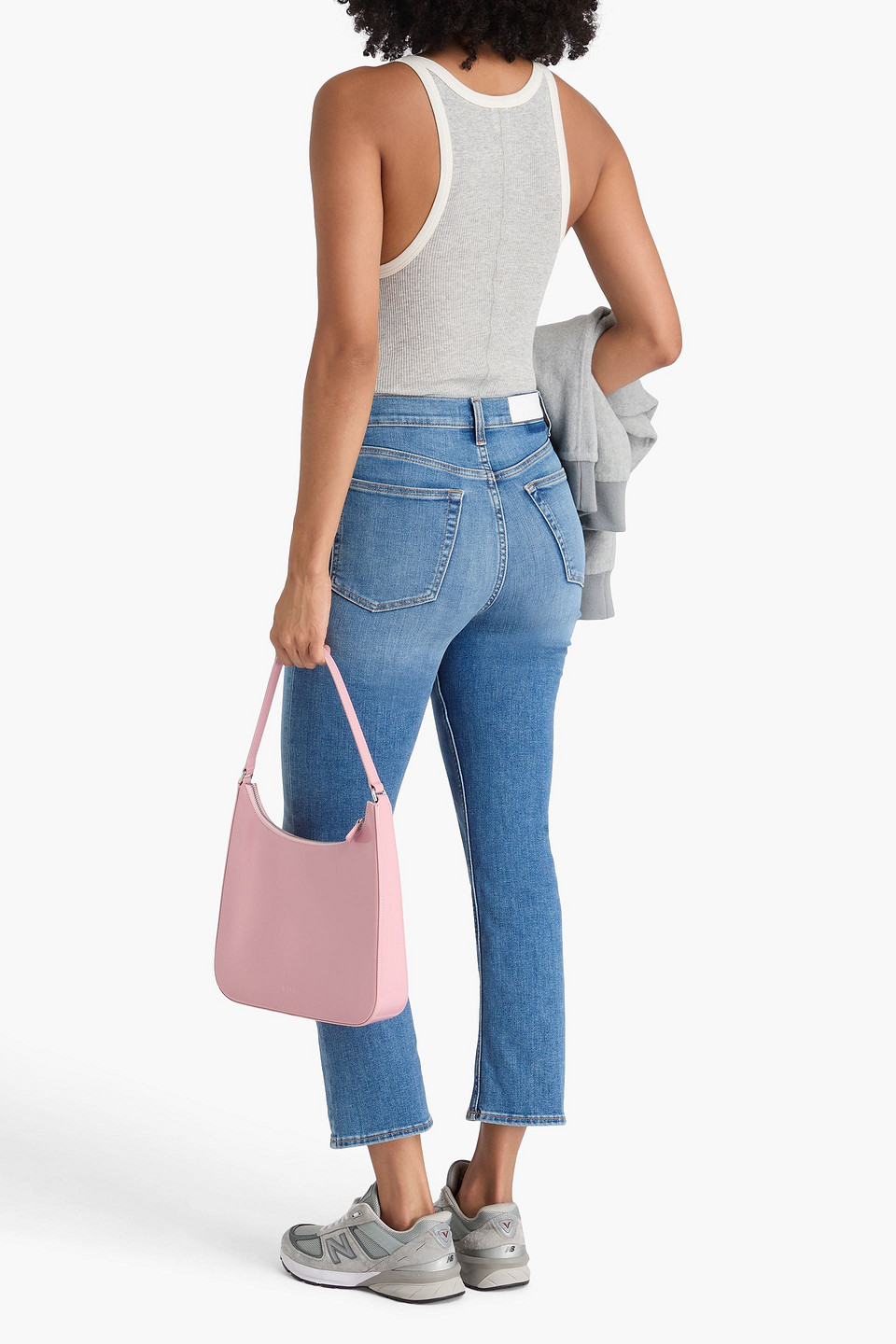  Re/done - 70s Hoch Sitzende Cropped Bootcut-jeans - Blau - 25 