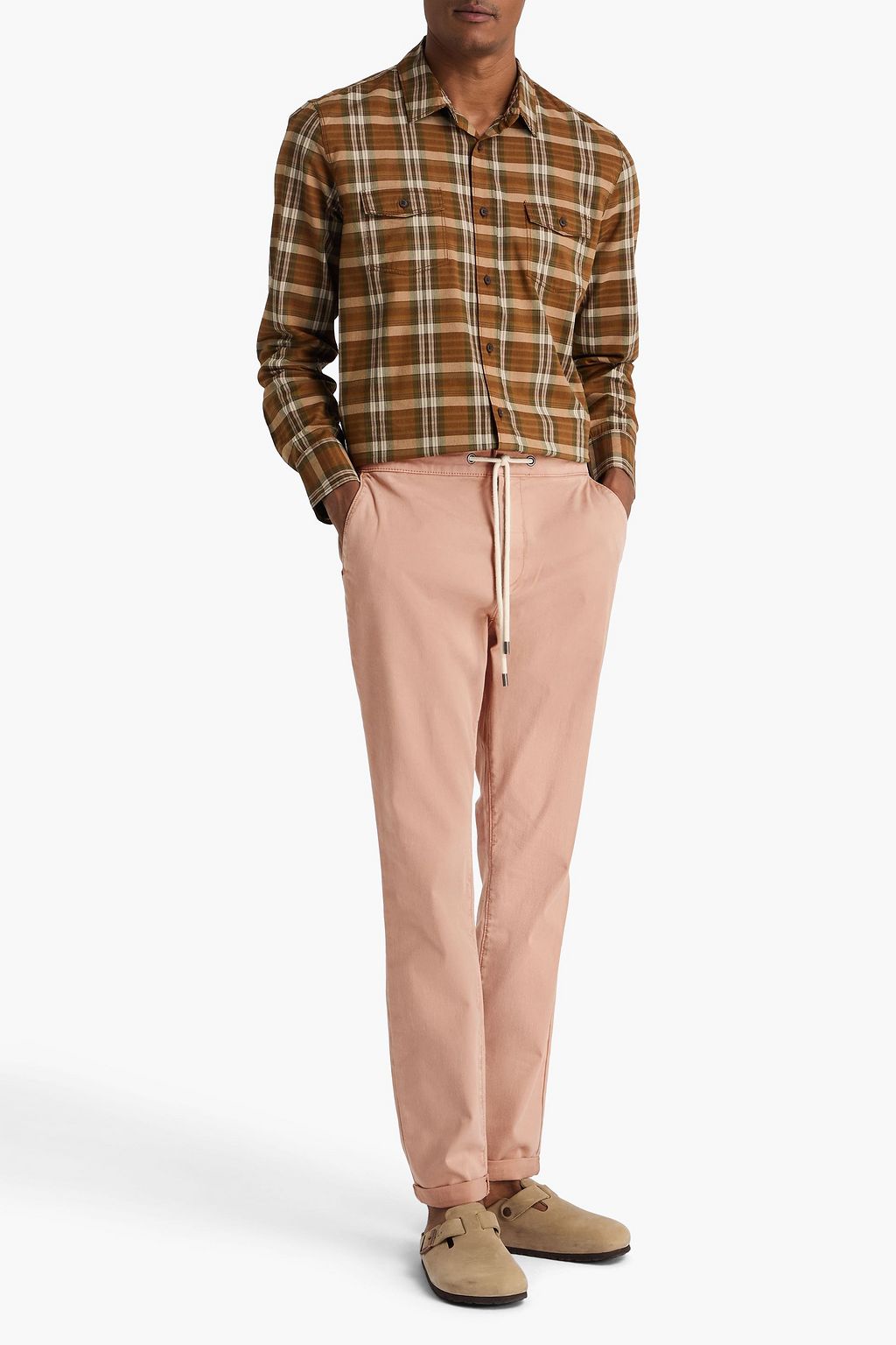 PAIGE Fraser tapered Lyocell-blend twill drawstring pants