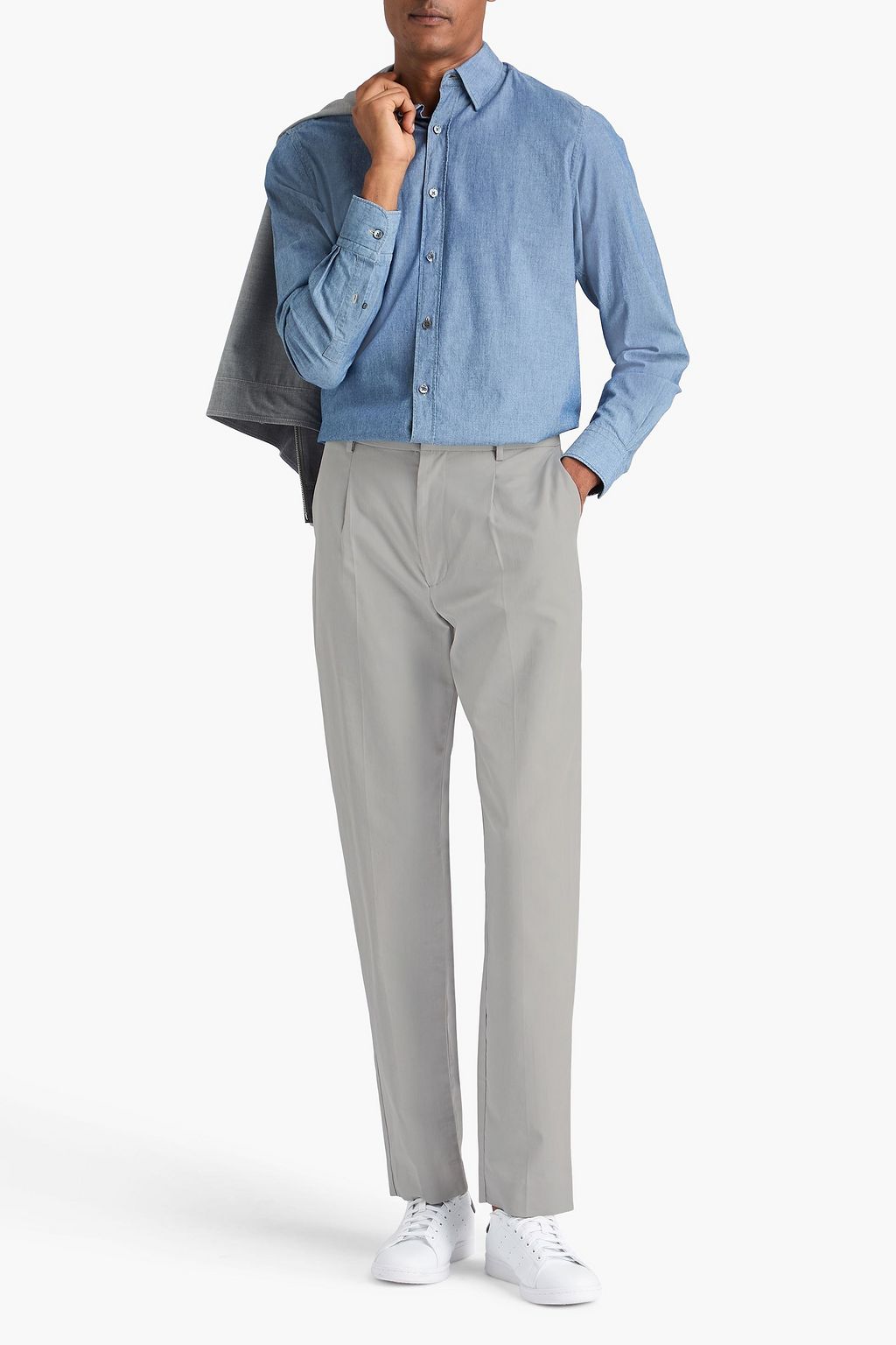 PAIGE Shultz cotton and Lyocell-blend twill pants