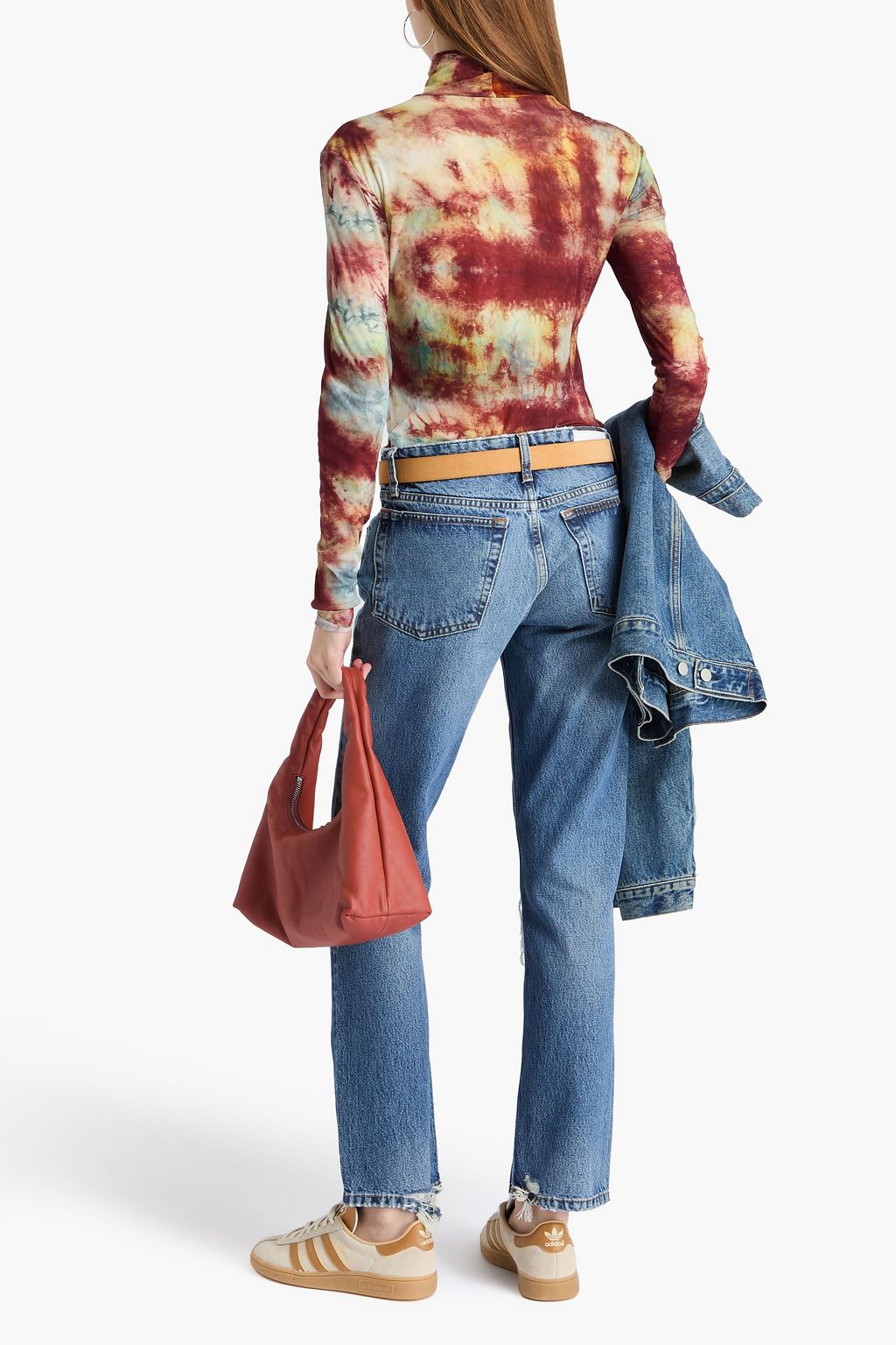 RE/DONE 70s distressed low-rise straight-leg jeans