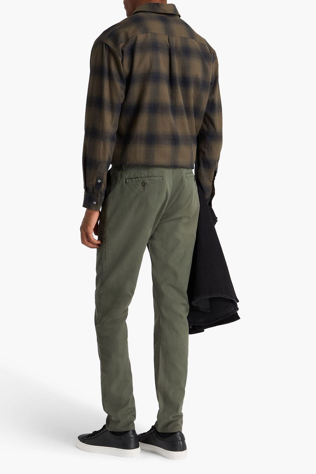 PAIGE Cragmont slim-fit cotton-blend canvas pants