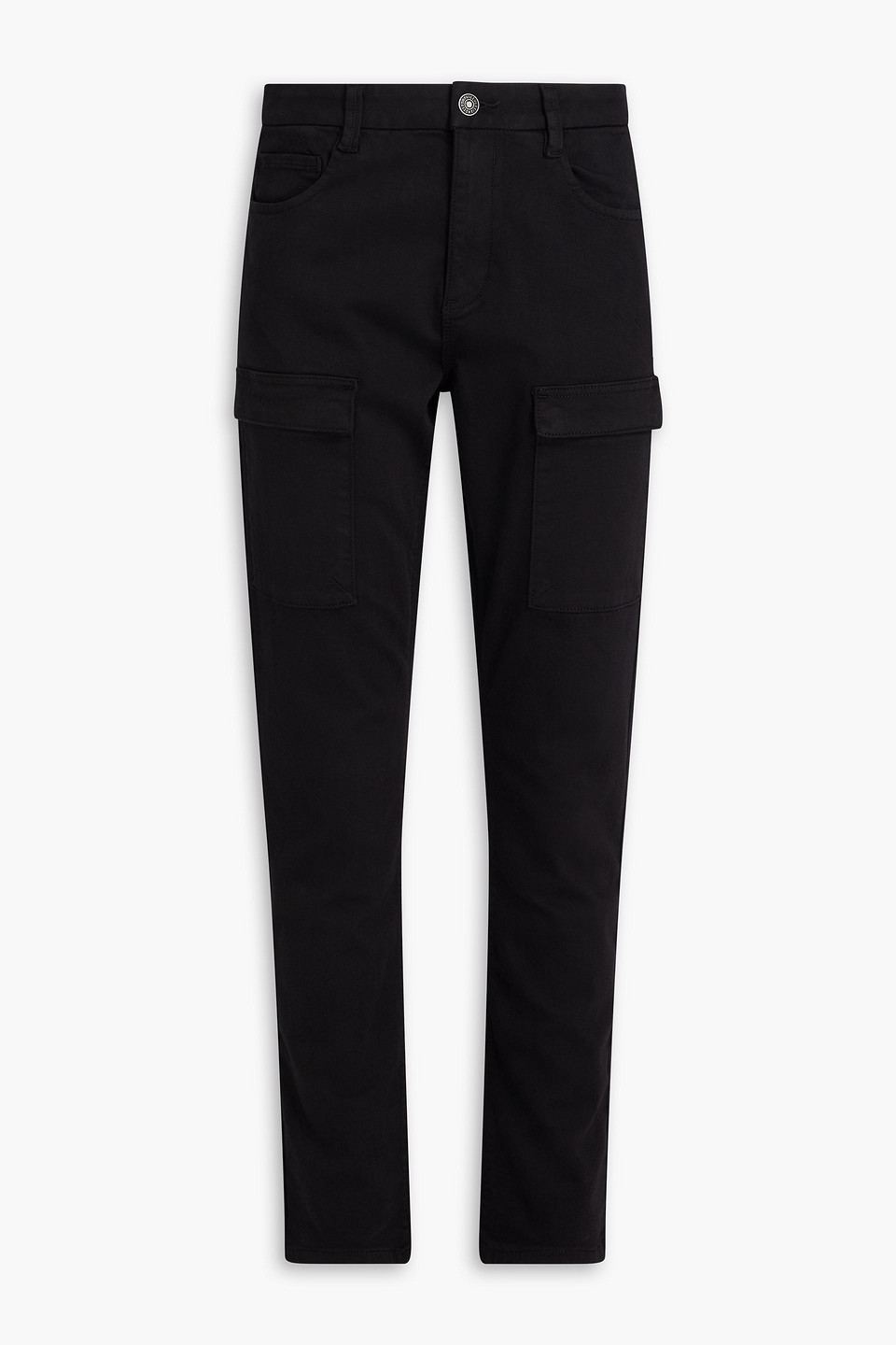 Paige Maddox Cotton-blend Twill Cargo Pants In Black