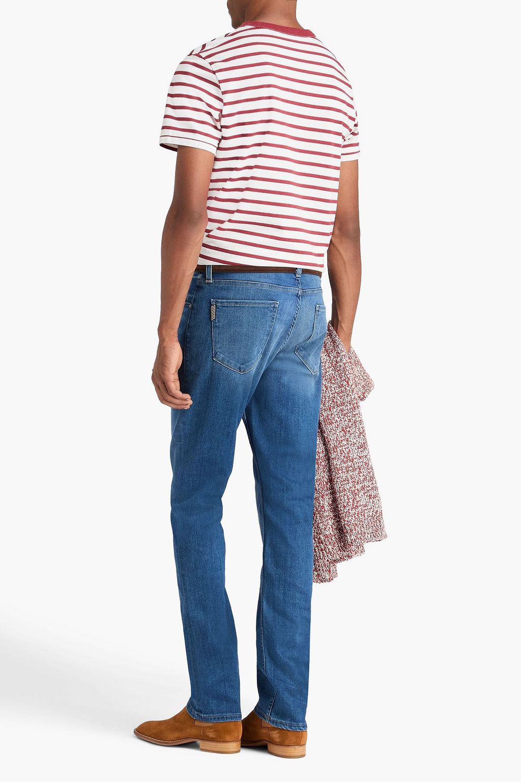 PAIGE Federal slim-fit faded denim jeans