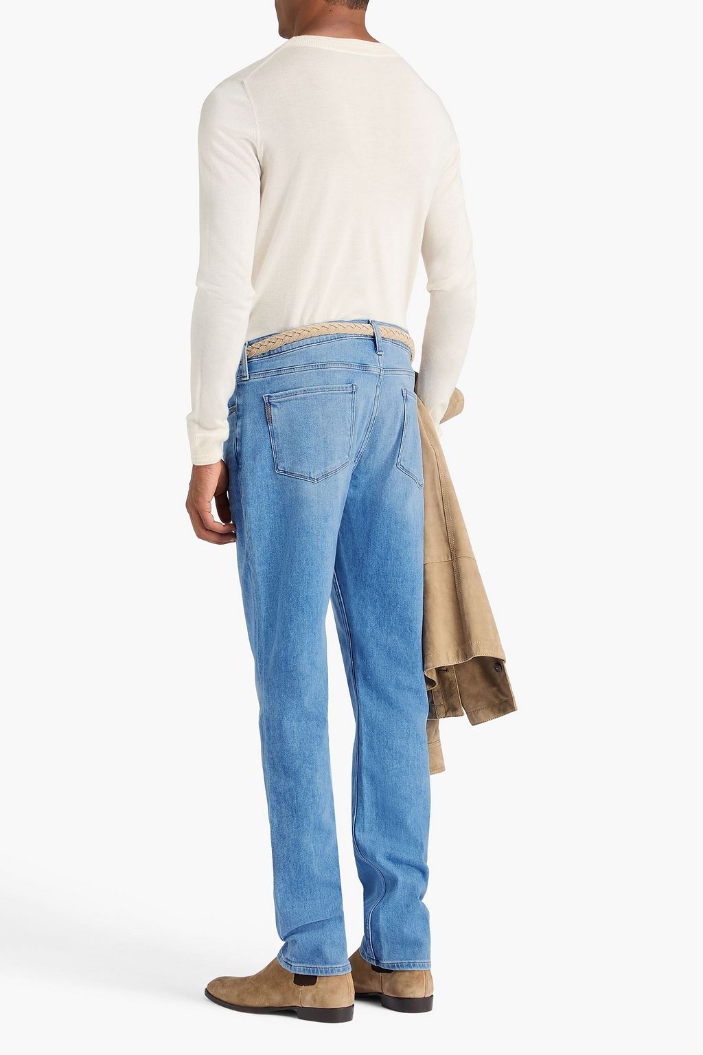 PAIGE Federal slim-fit whiskered denim jeans