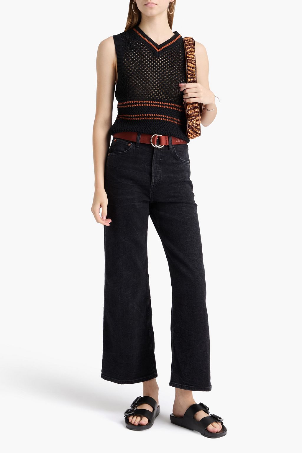 RE/DONE High-rise wide-leg jeans
