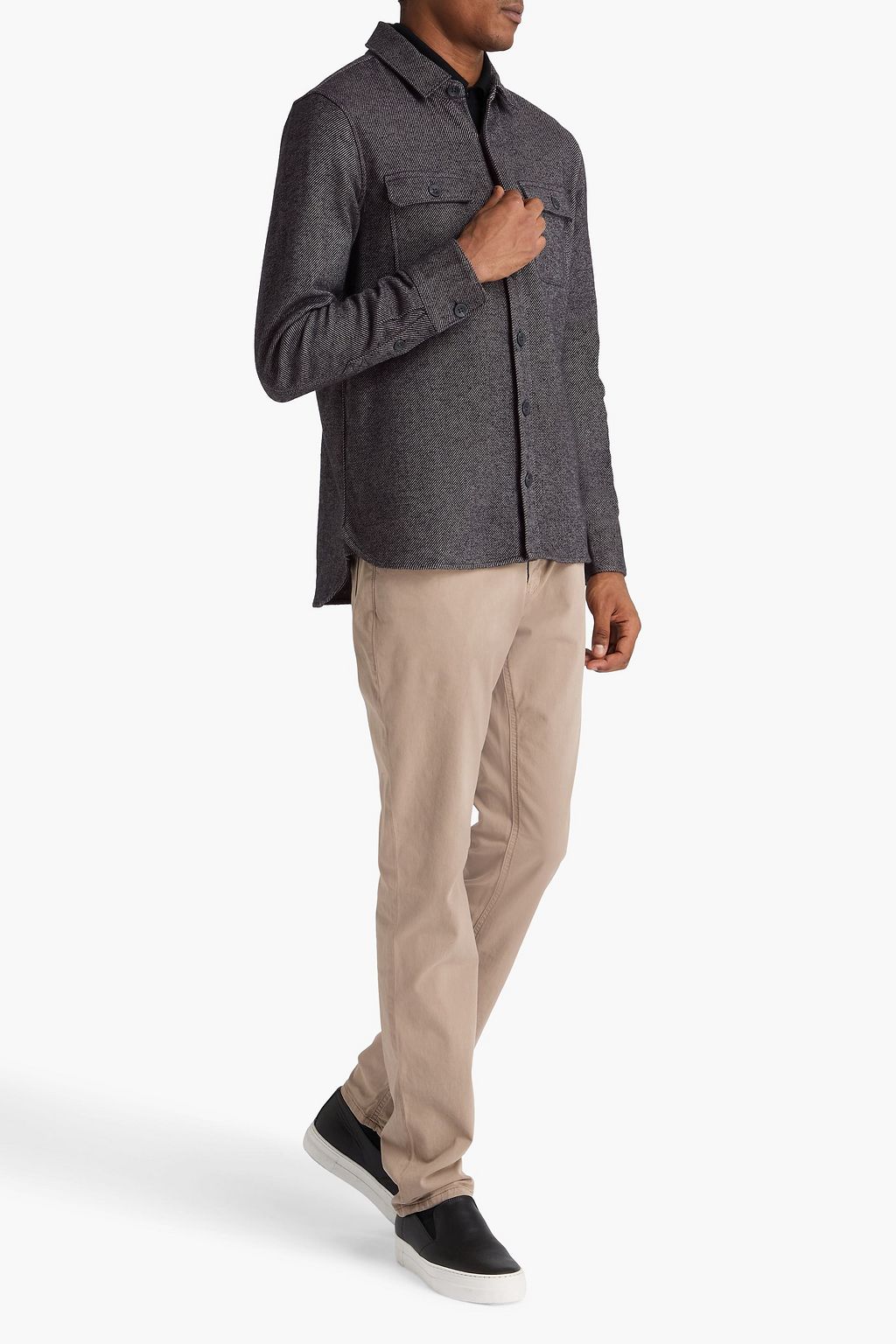 PAIGE Wilbur cotton-flannel overshirt