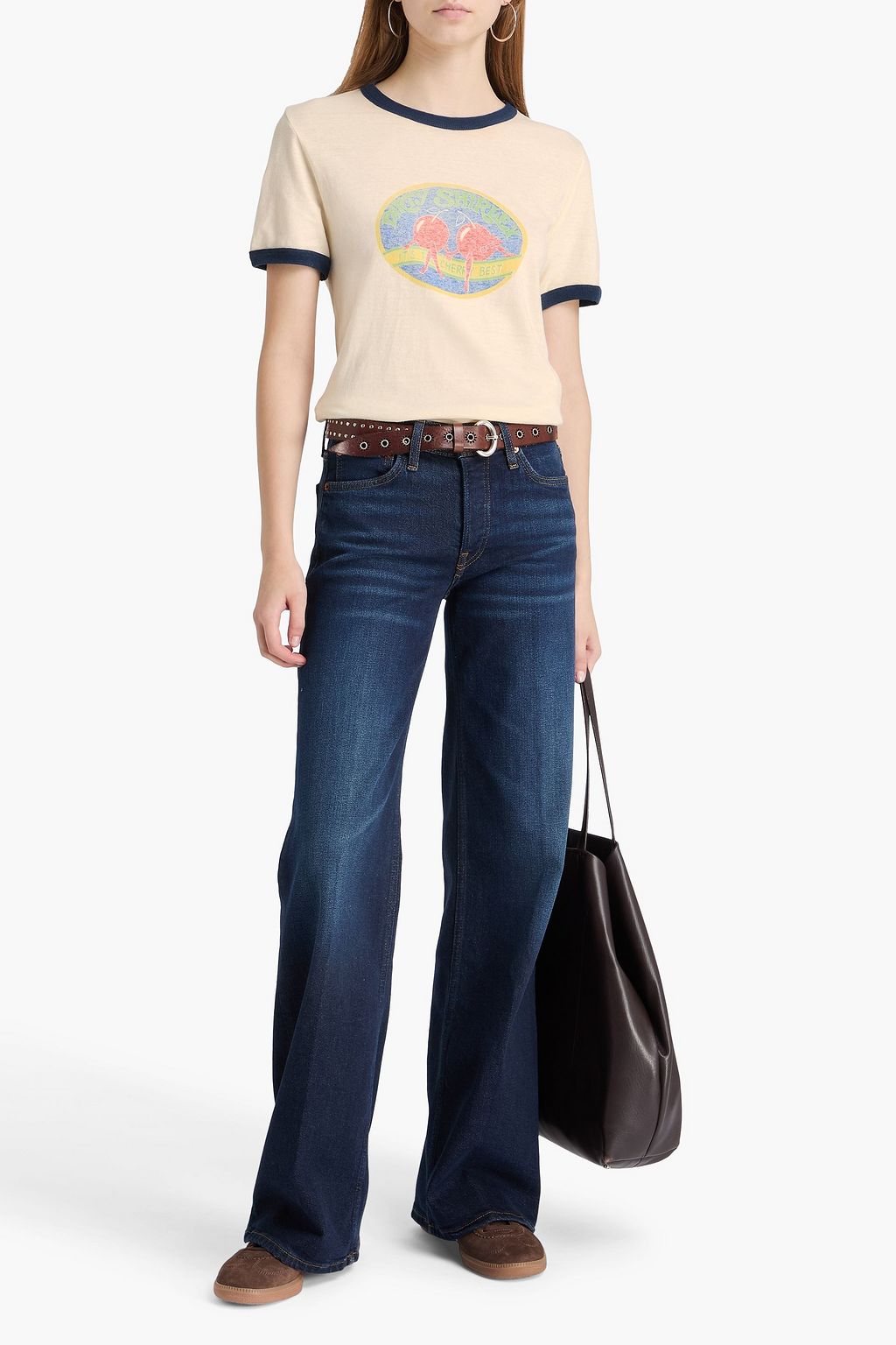 RE/DONE Printed cotton-jersey T-shirt