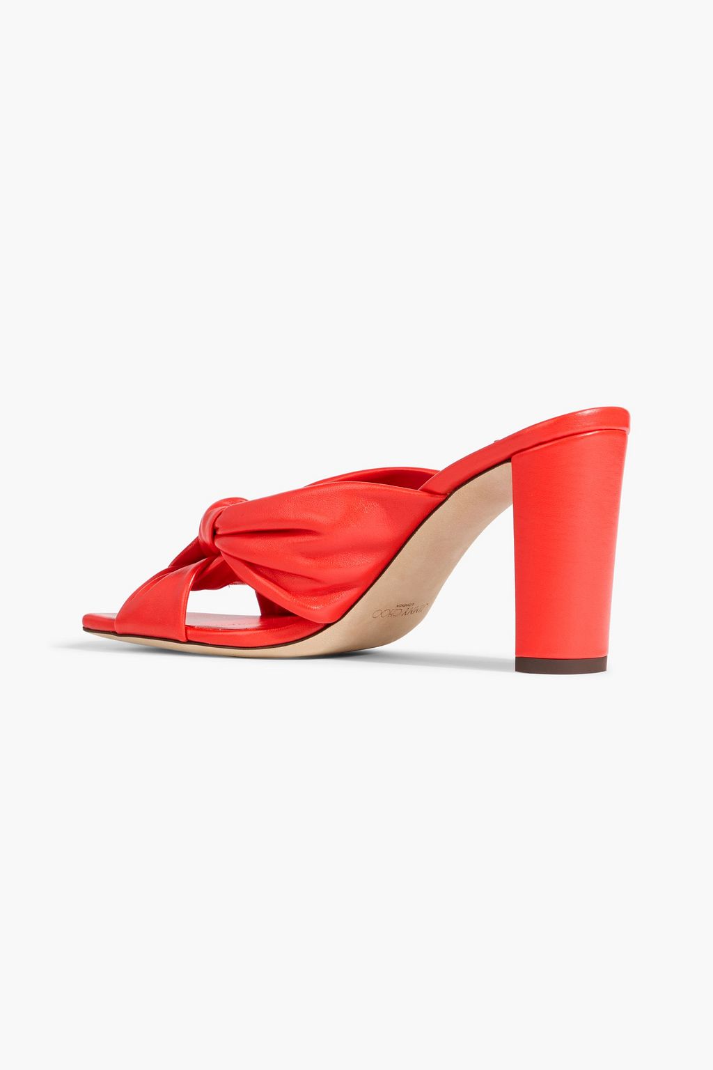 JIMMY CHOO Avenue 85 knotted leather mules