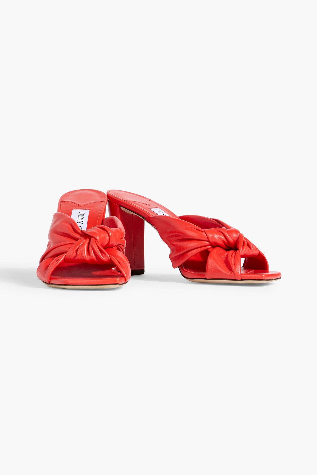 JIMMY CHOO Avenue 85 knotted leather mules
