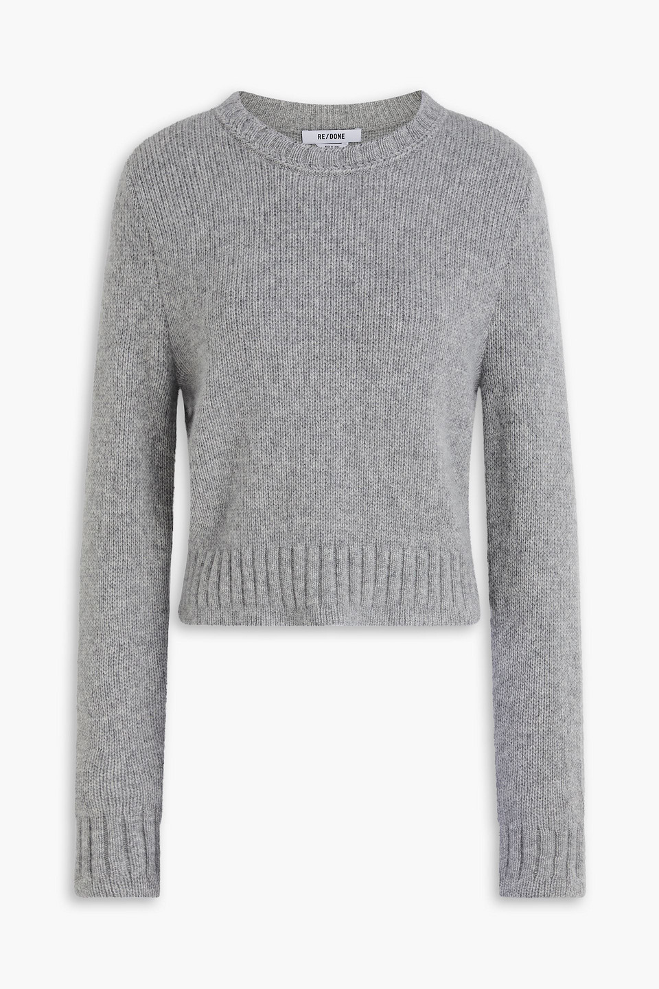 Re/done Cashmere Sweater In Gray