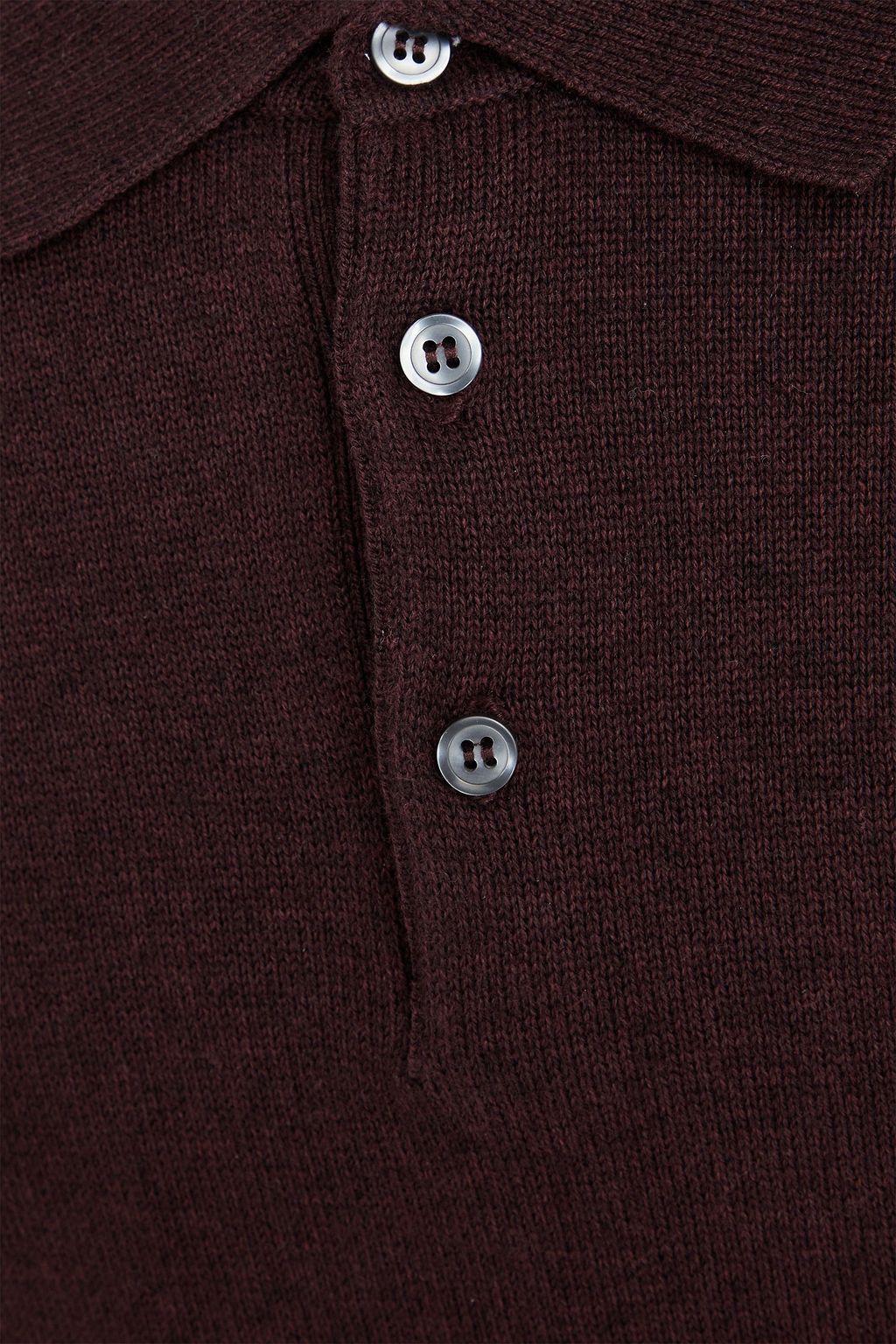 PAIGE Finsbury merino wool and cotton-blend polo sweater