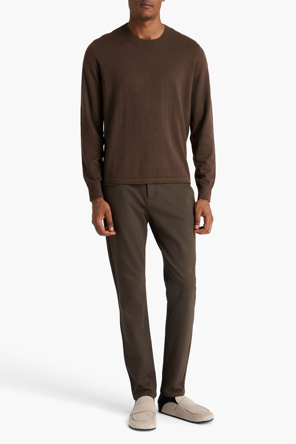 PAIGE Champlin cotton and wool-blend sweater