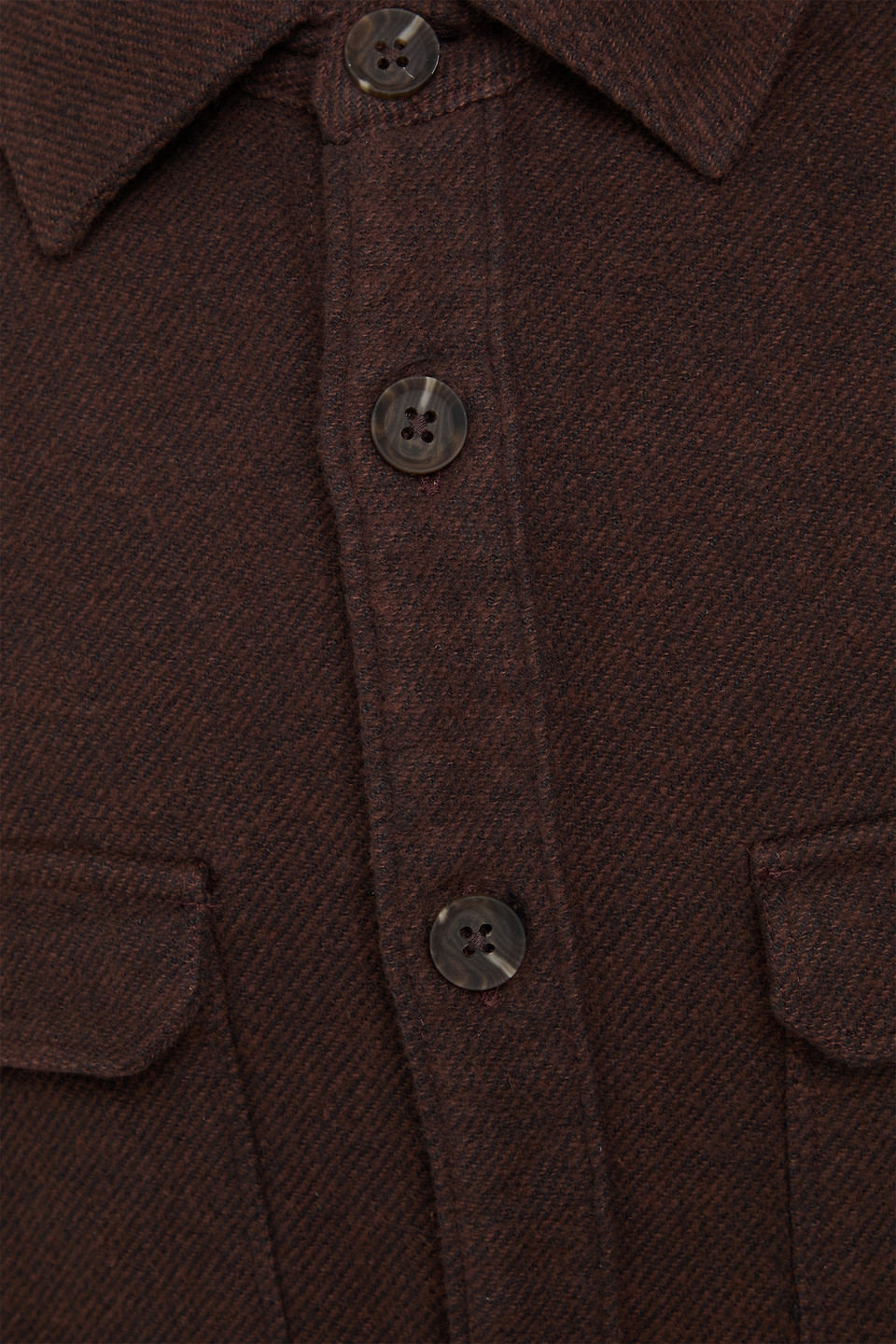 Paige Mens Smoked Cavern Wilbur Relaxed-fit Cotton Overshirt In Brown