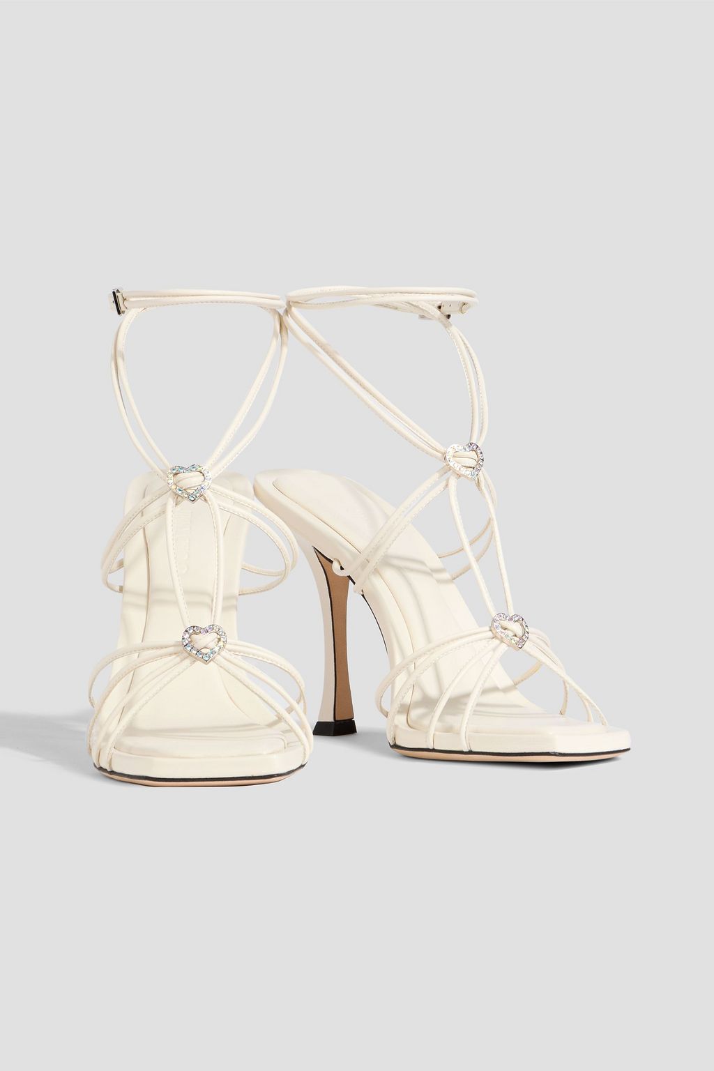 JIMMY CHOO Indiya embellished leather sandals