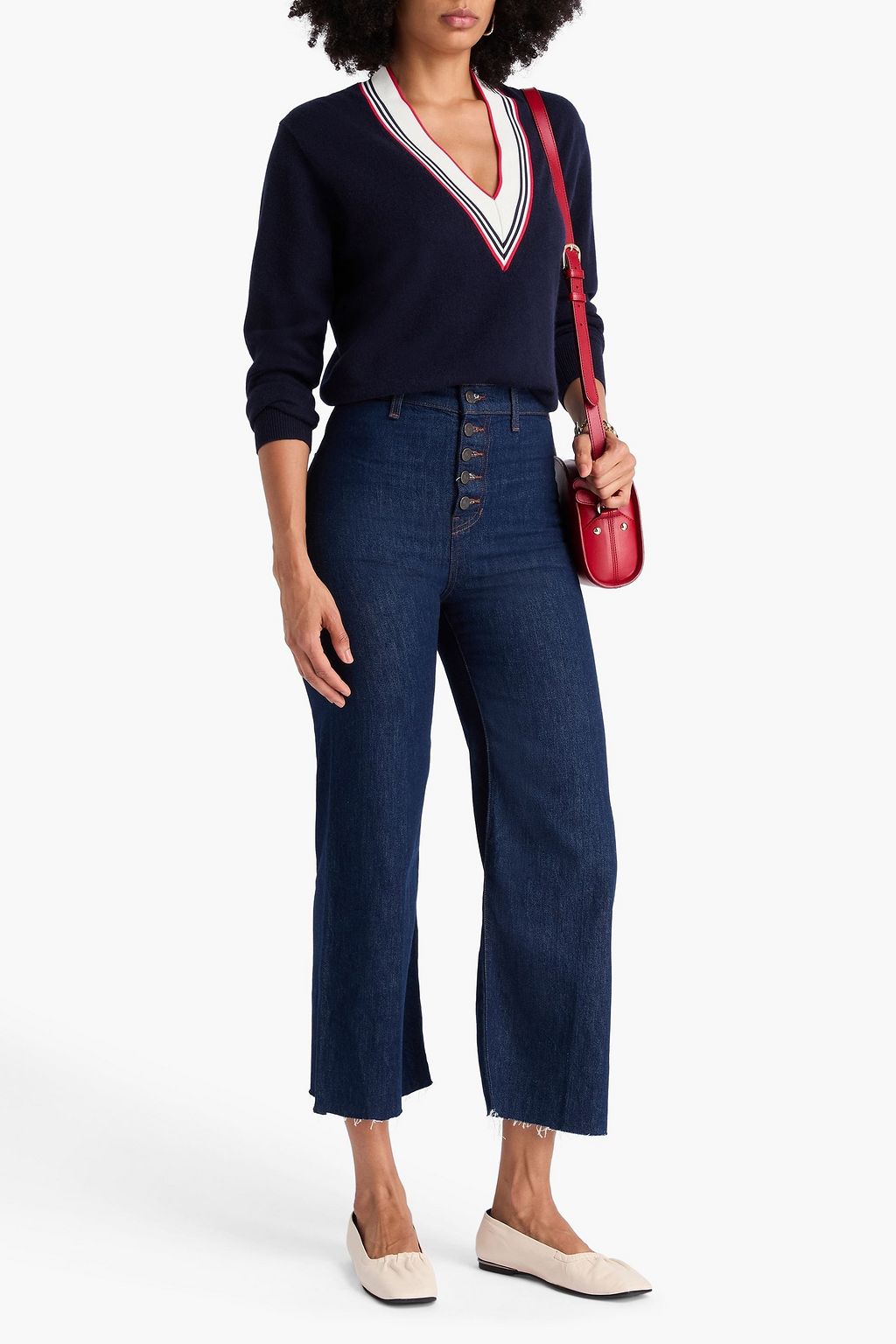 VERONICA BEARD Grant high-rise wide-leg jeans