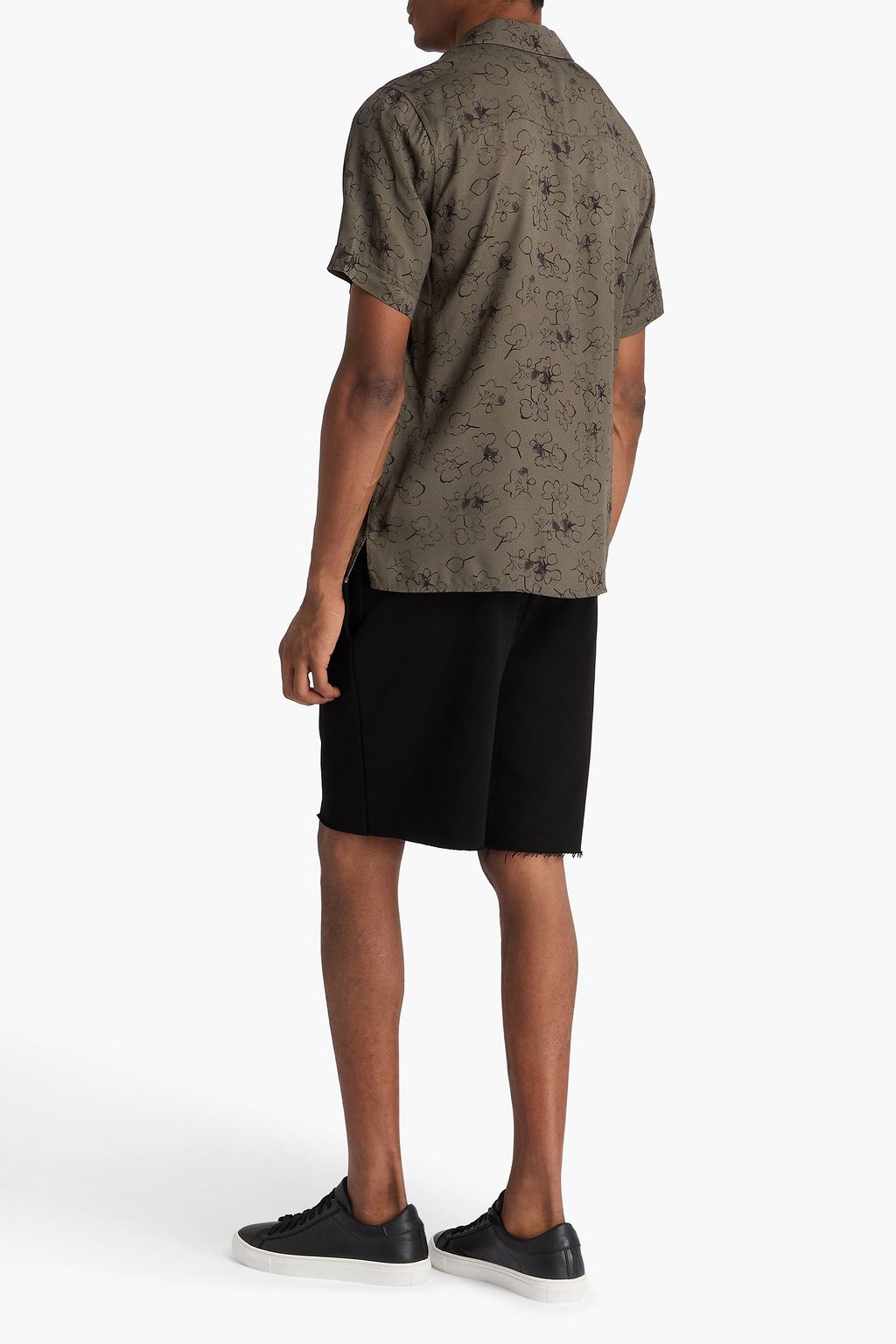 PAIGE Landon printed twill shirt