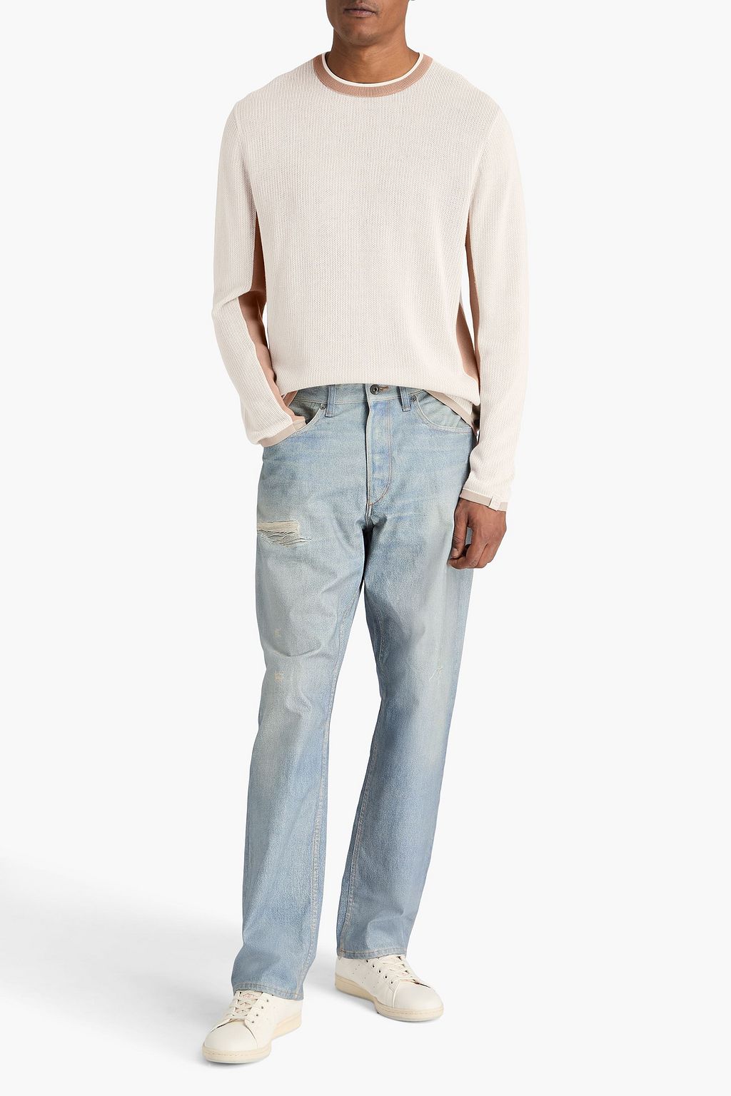 RAG & BONE Harvey ribbed cotton-blend sweater