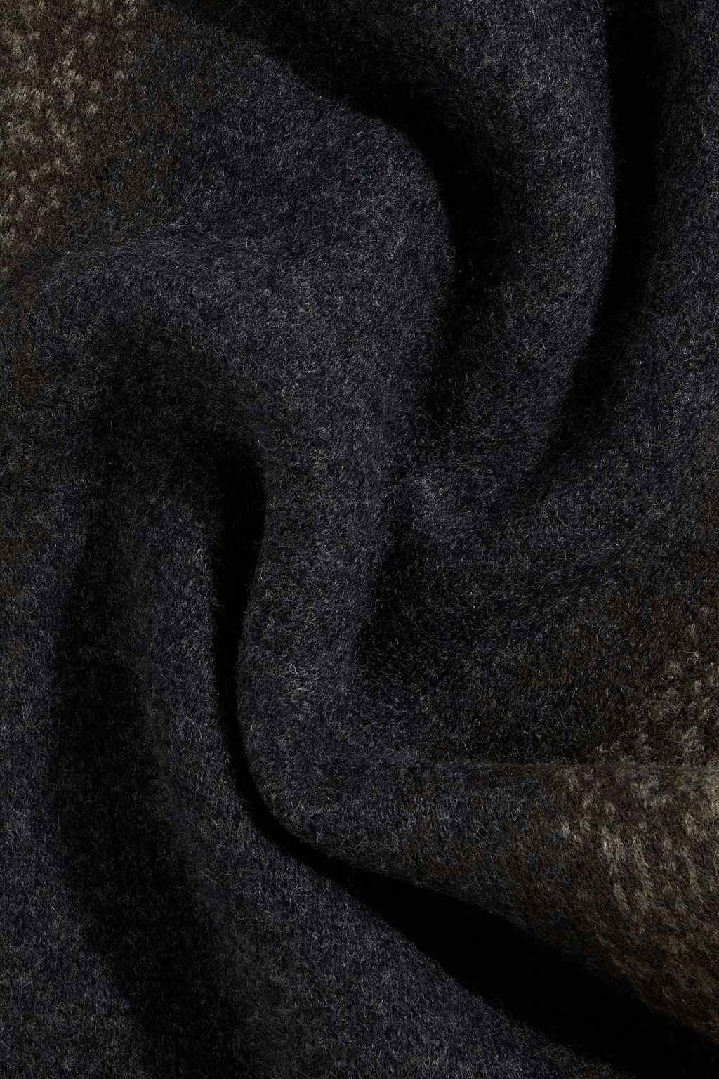 RAG & BONE Downing jacquard-knit wool and cashmere-blend scarf