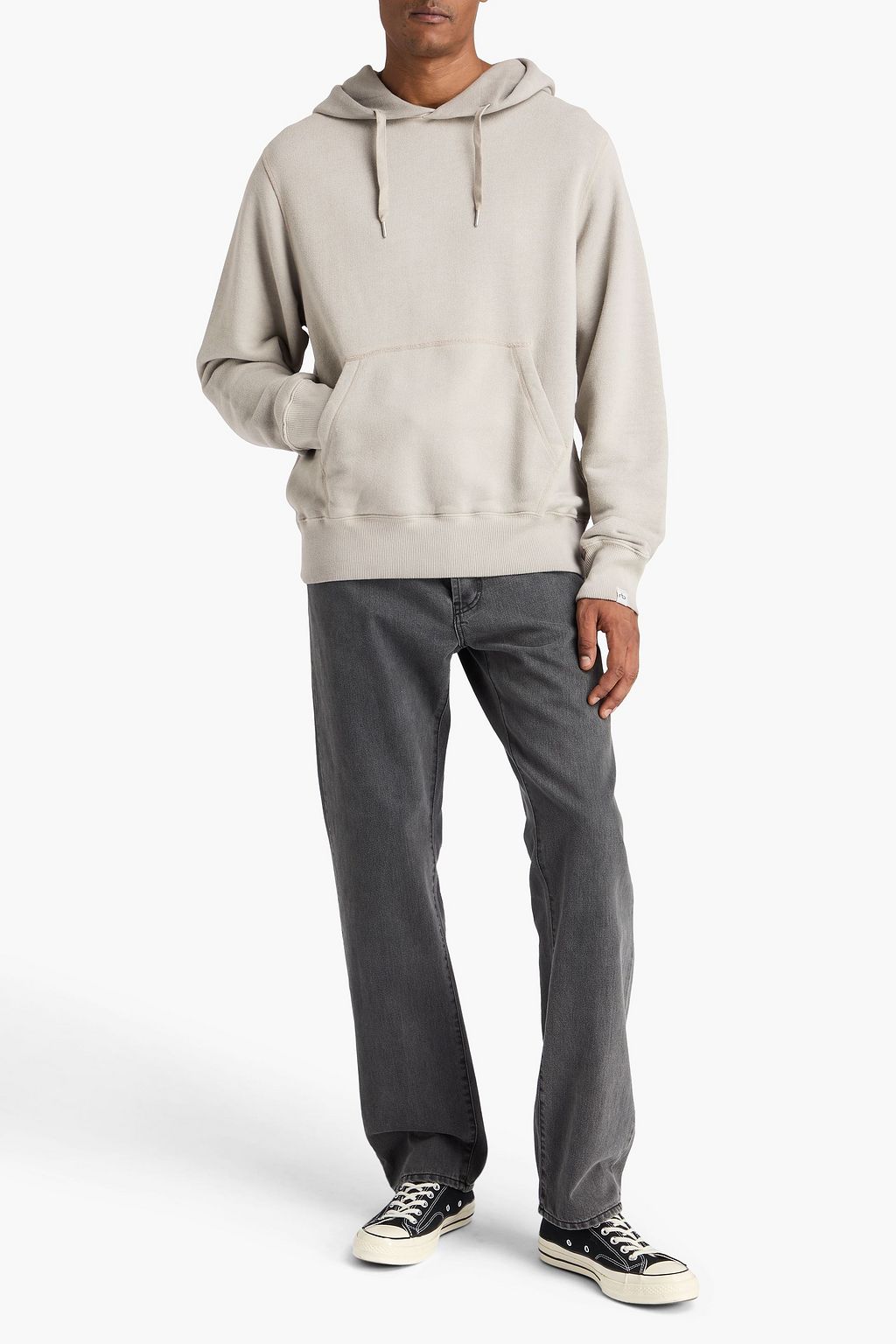 RAG & BONE Damon French cotton-blend terry hoodie