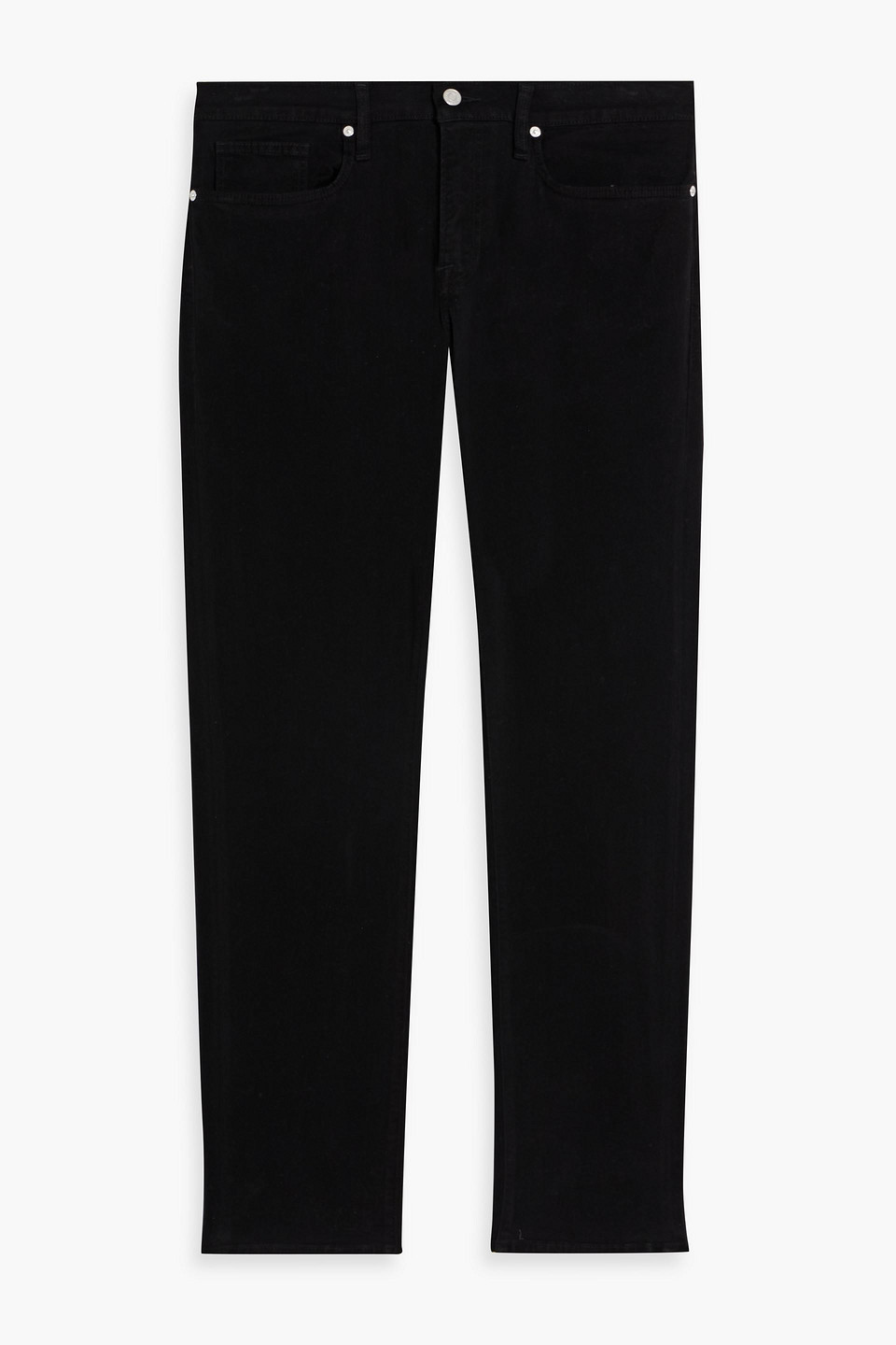 frame - l'homme slim-fit denim jeans - black - 30