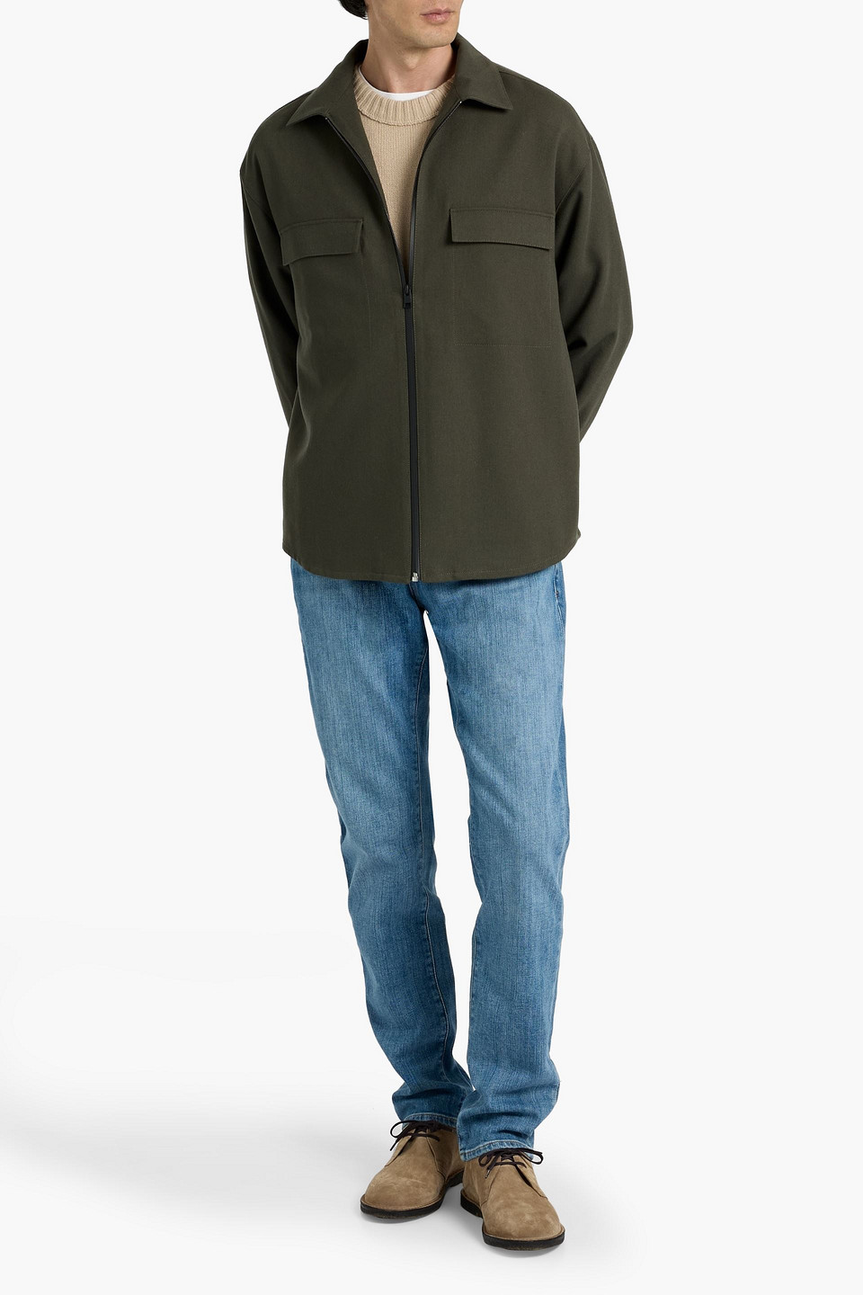 Frame L'homme Slim Fit Jeans In Shield In Blue