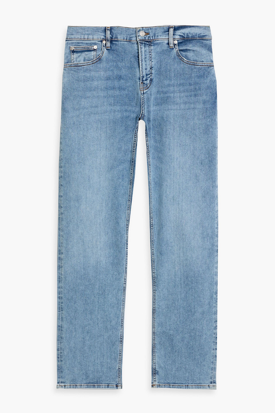 Frame Jetset Modern Straight Denim Jeans In Blue