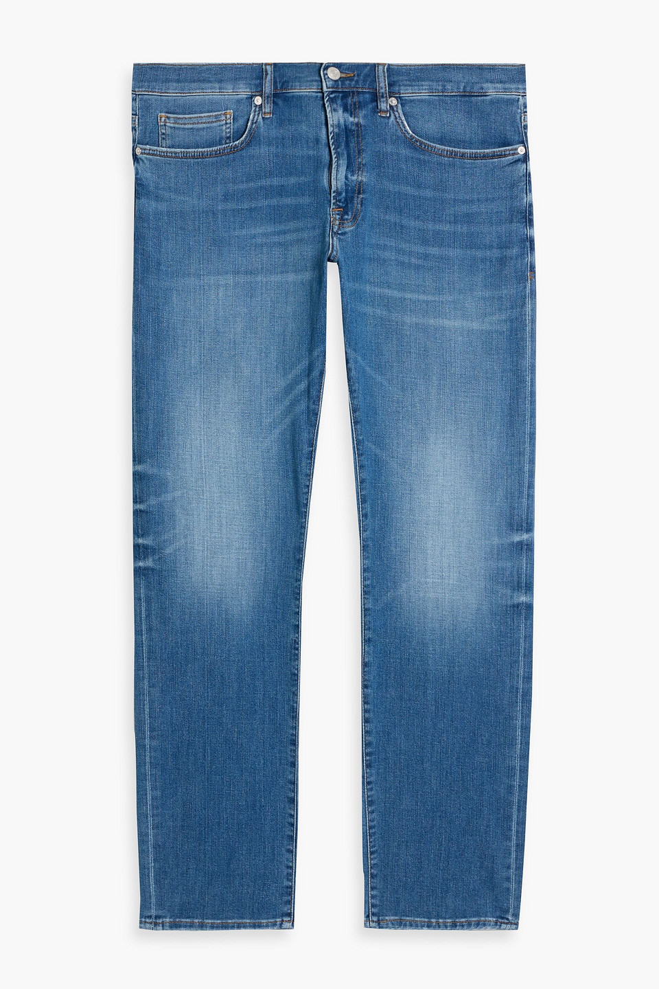 Frame Mens Modern Straight Jeans In Blue