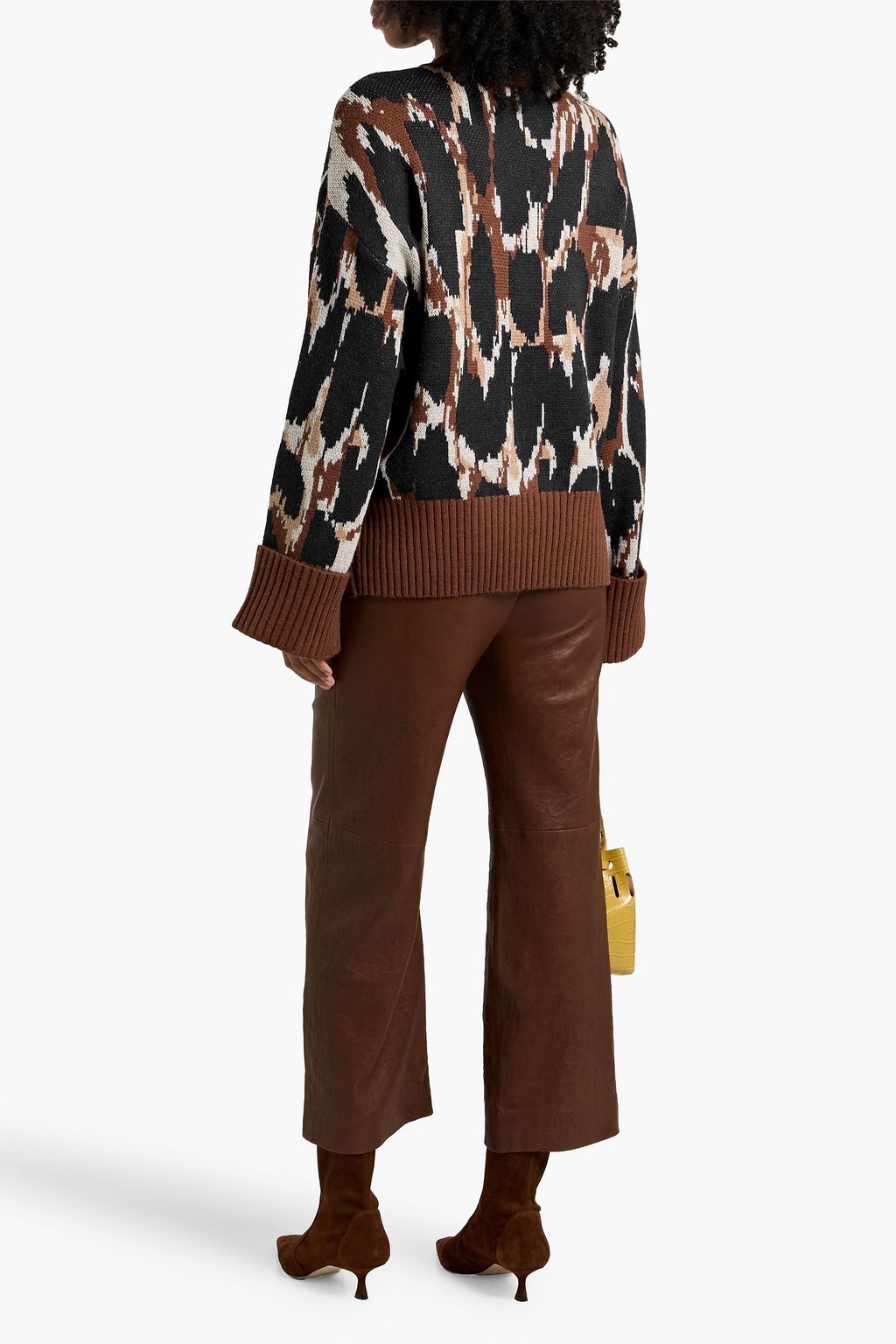 FARM RIO Jacquard-knit sweater