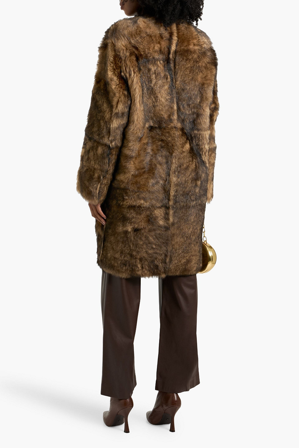 Zimmermann Shearling Coat In Brown