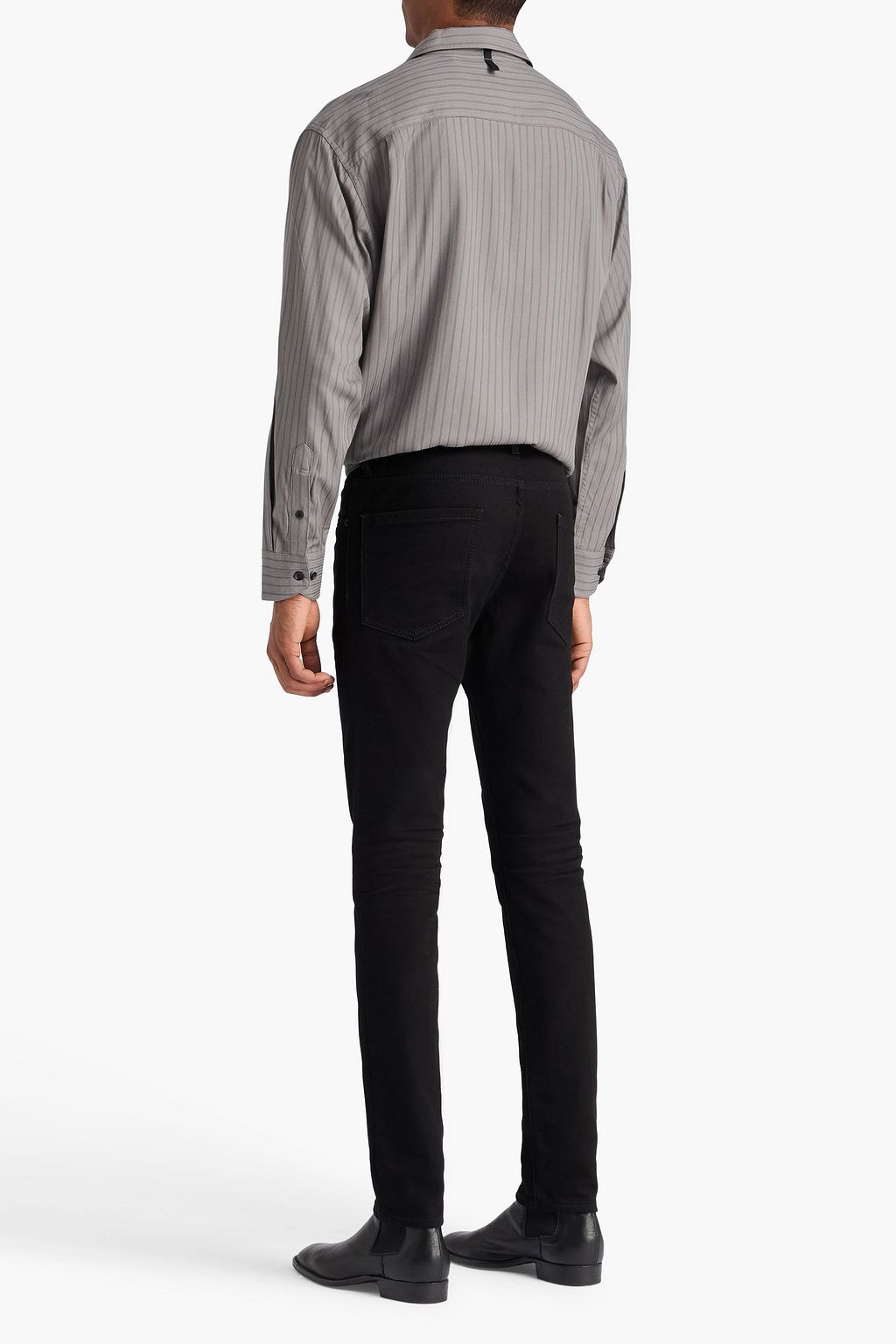 RAG & BONE Matthew striped modal-jacquard shirt