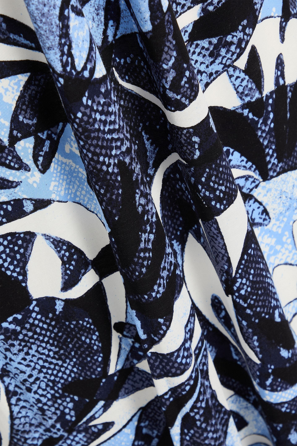 Diane Von Furstenberg Caprera Printed Jersey Maxi Dress In Blue