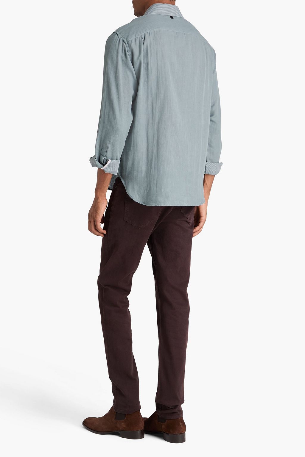 RAG & BONE Finch striped cotton-gauze shirt