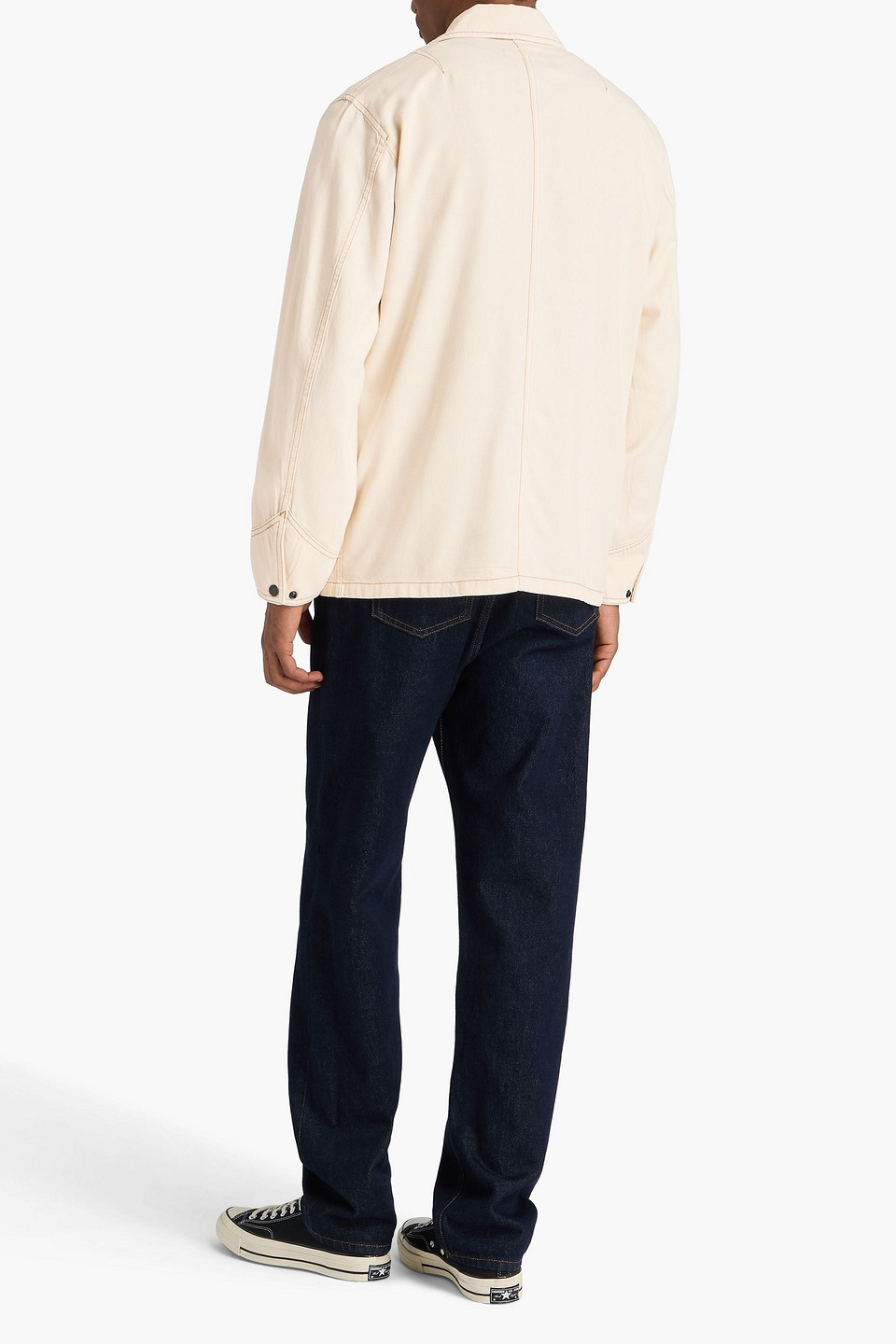  Rag & Bone - Graham Denim Field Jacket - White - M 