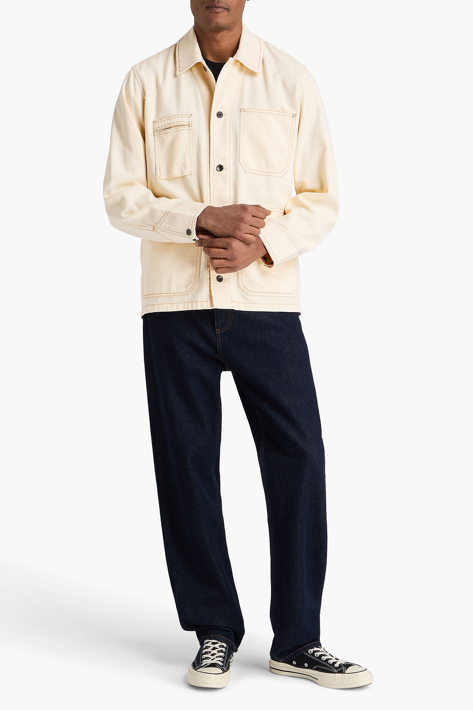  Rag & Bone - Graham Denim Field Jacket - White - M 