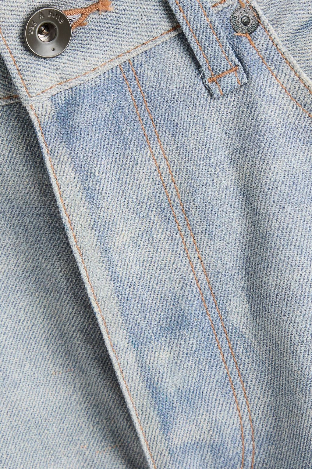 RAG & BONE Fit 4 Miramar denim-effect print cotton-blend canvas pants