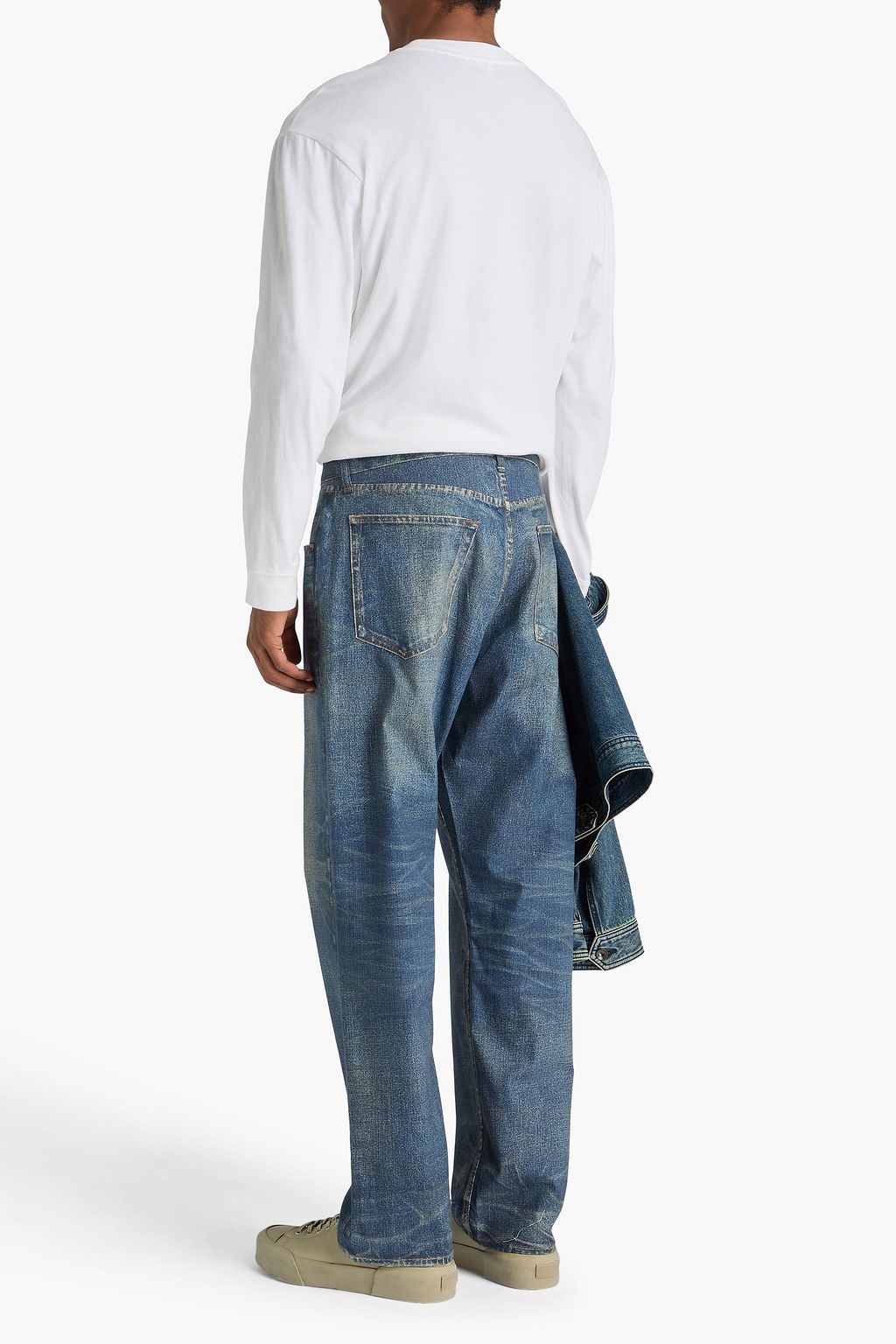 RAG & BONE Fit 4 Miramar denim-effect print cotton-blend canvas pants
