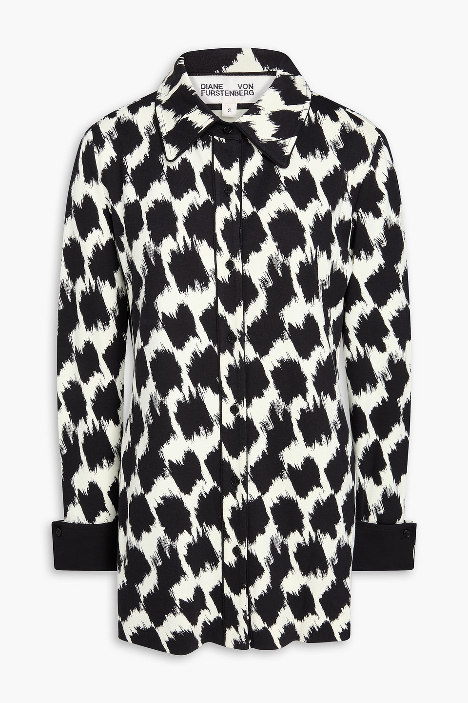 Diane Von Furstenberg Lagarde Printed Jersey Shirt In Multi