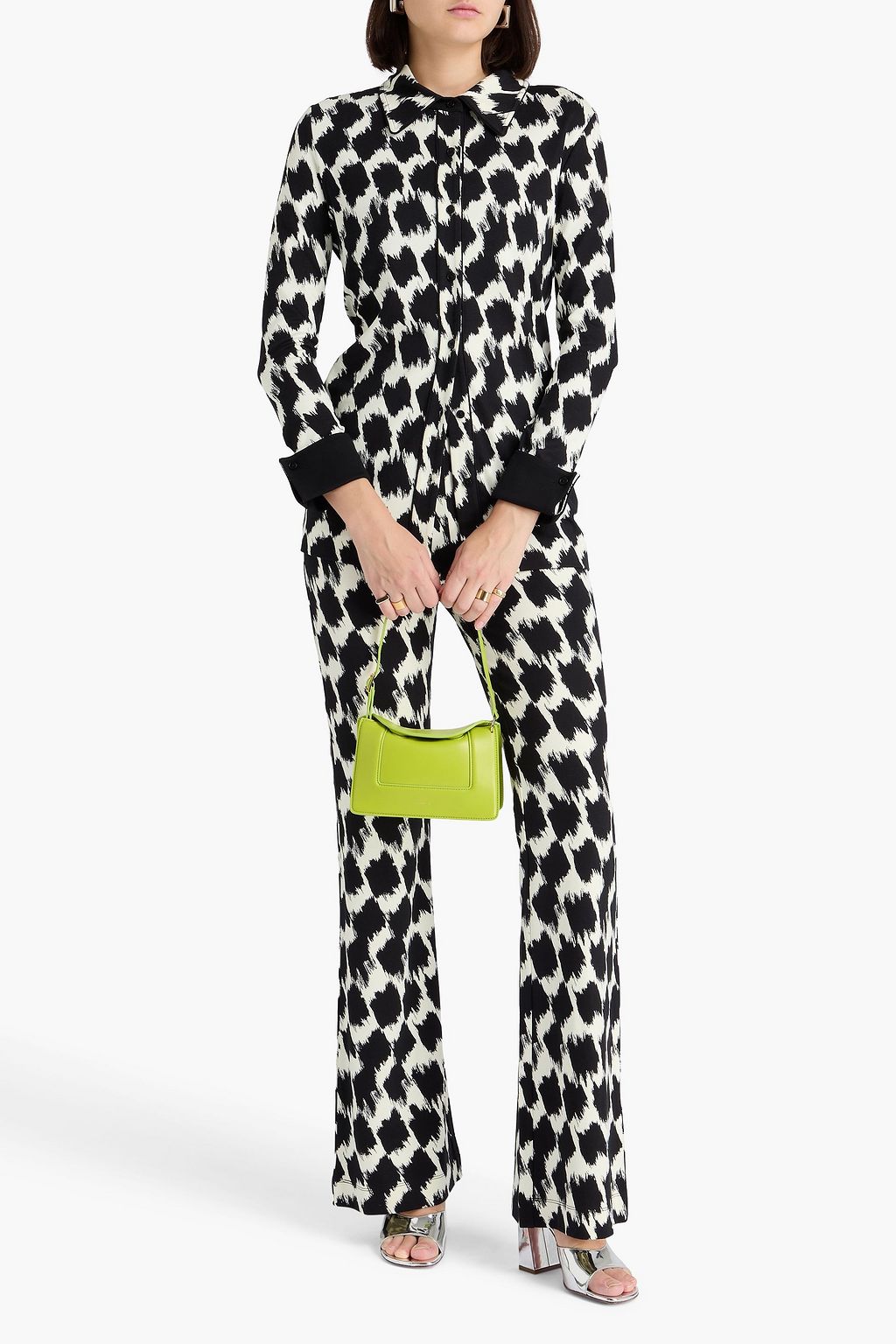 DIANE VON FURSTENBERG Lagarde printed jersey shirt