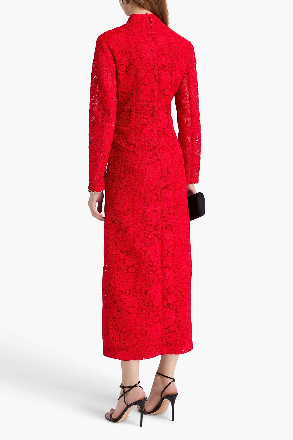 HUISHAN ZHANG Cutout guipure lace midi dress